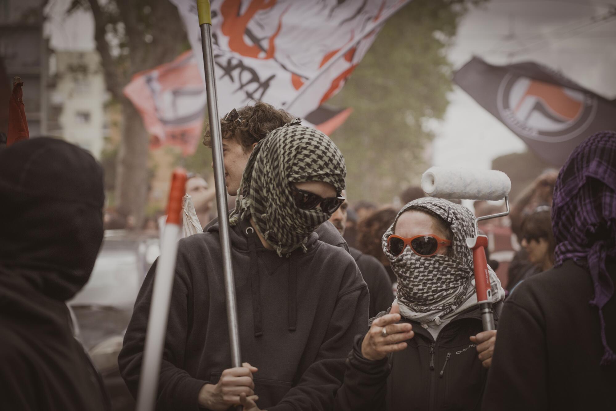 Manifestación antifascista en Roma - 2