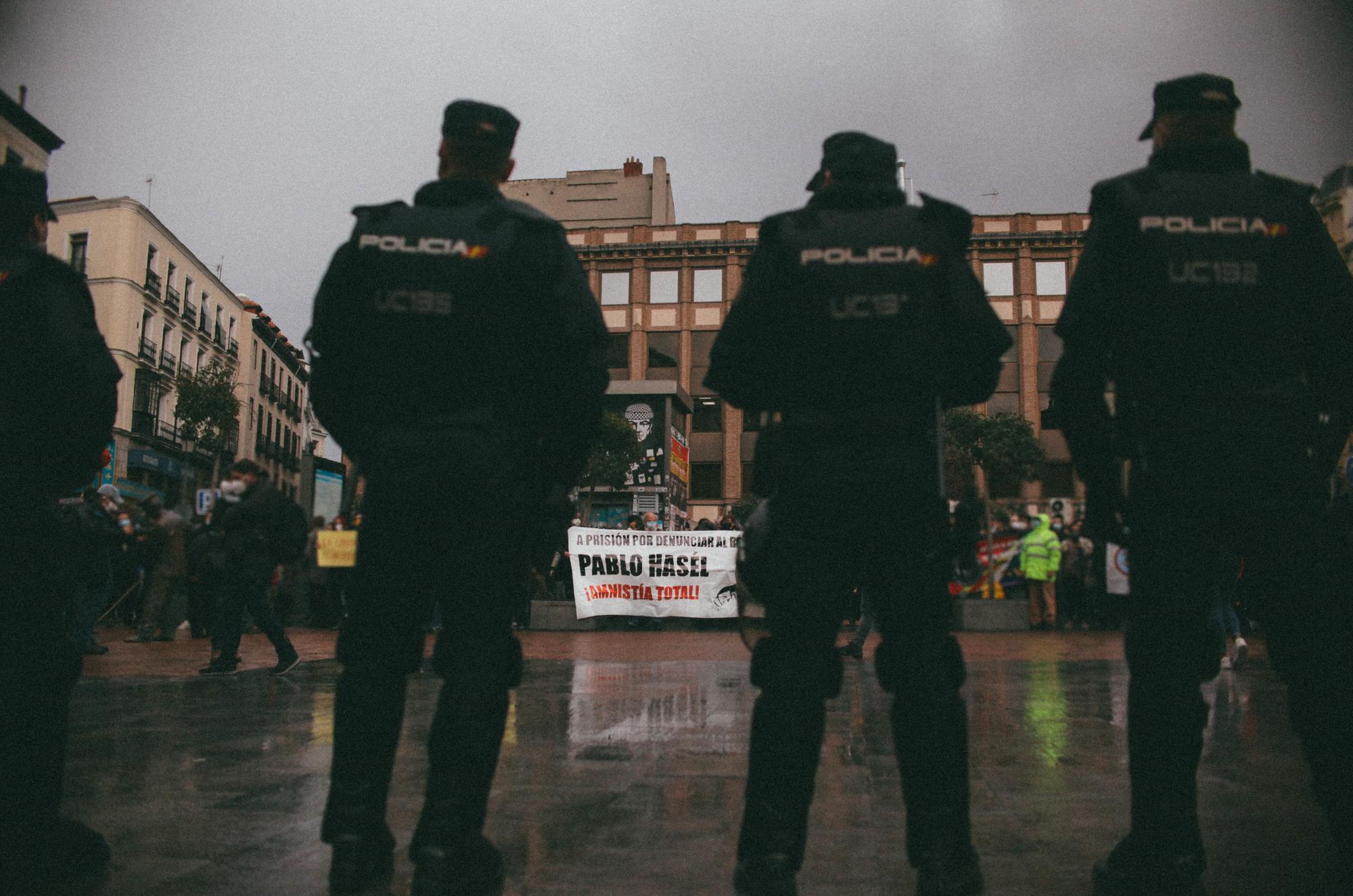 policias pablo hasél 