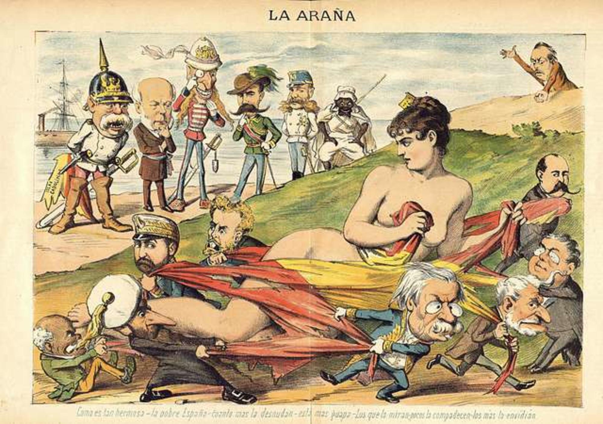 caricatura la araña