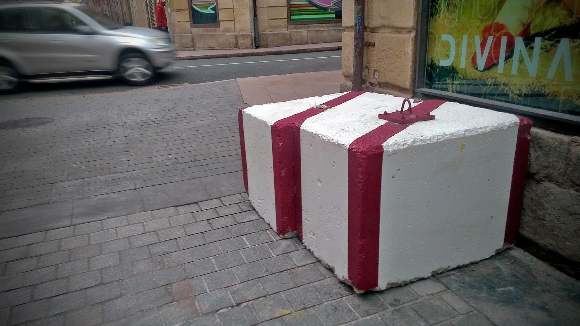 Bolardos antiterroristas en Logroño