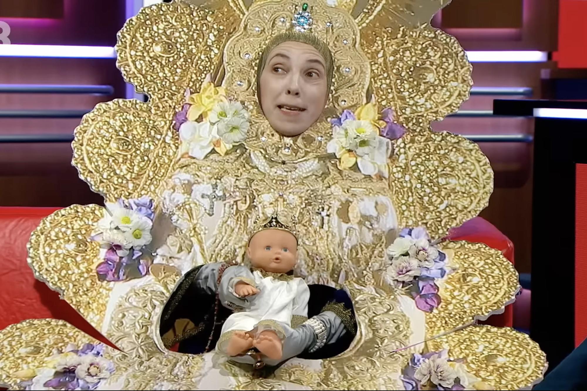 Parodia TV3 virgen del Rocio