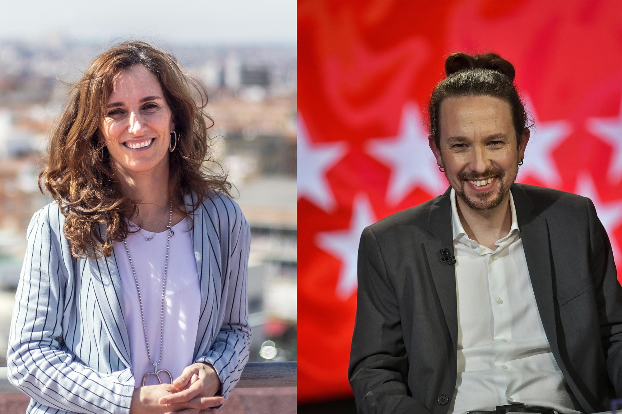 Mónica García y Pablo Iglesias