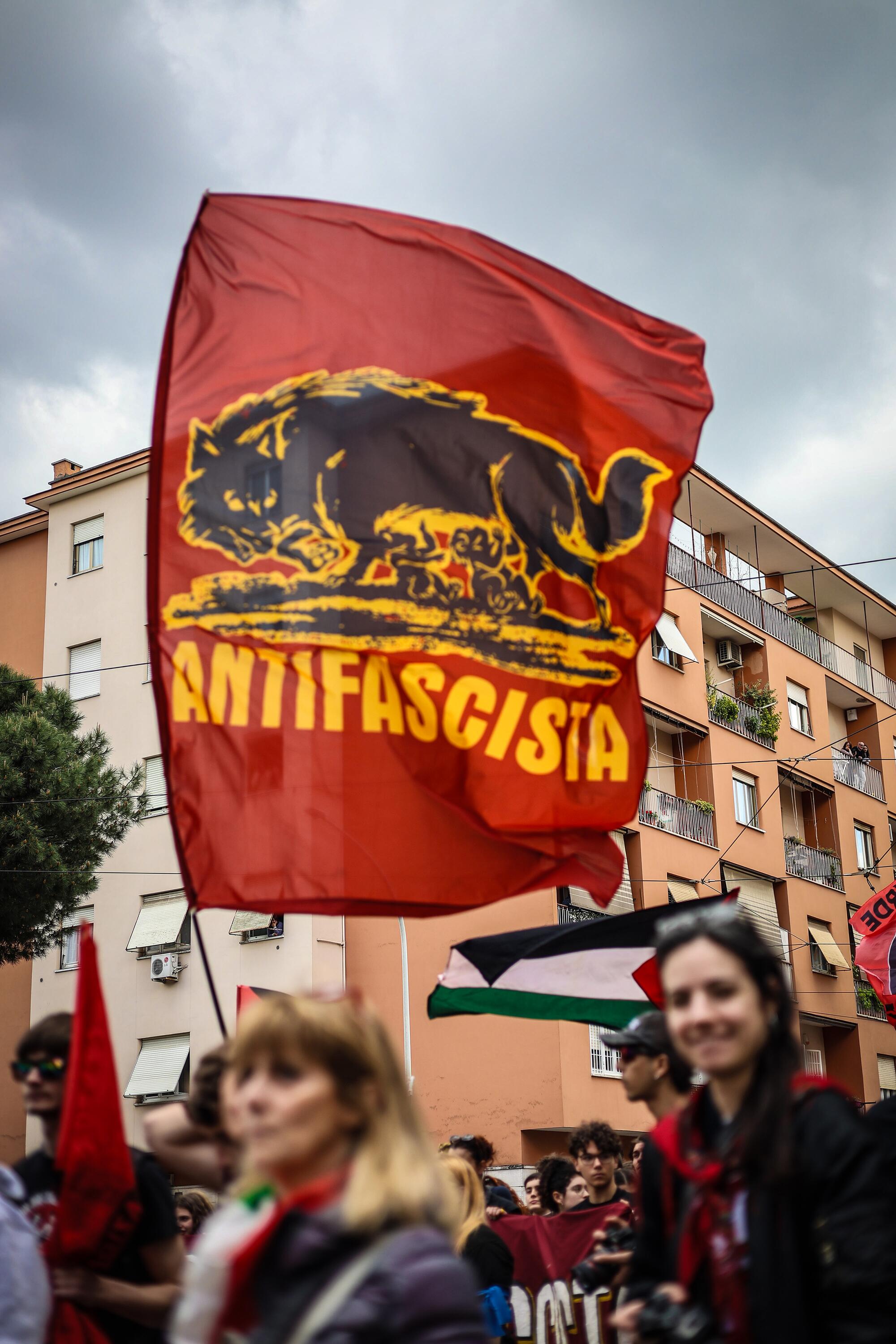 Manifestación antifascista en Roma - 15
