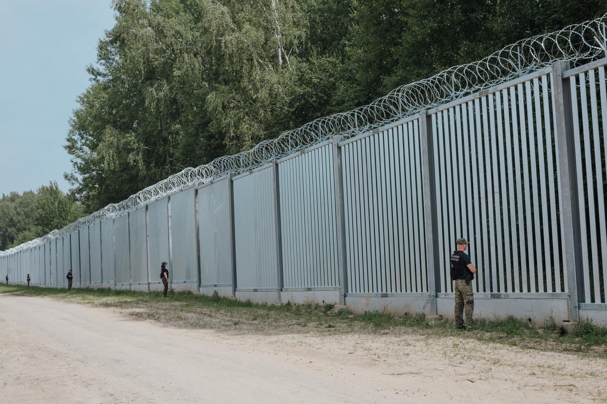 Valla fronteriza en Polonia