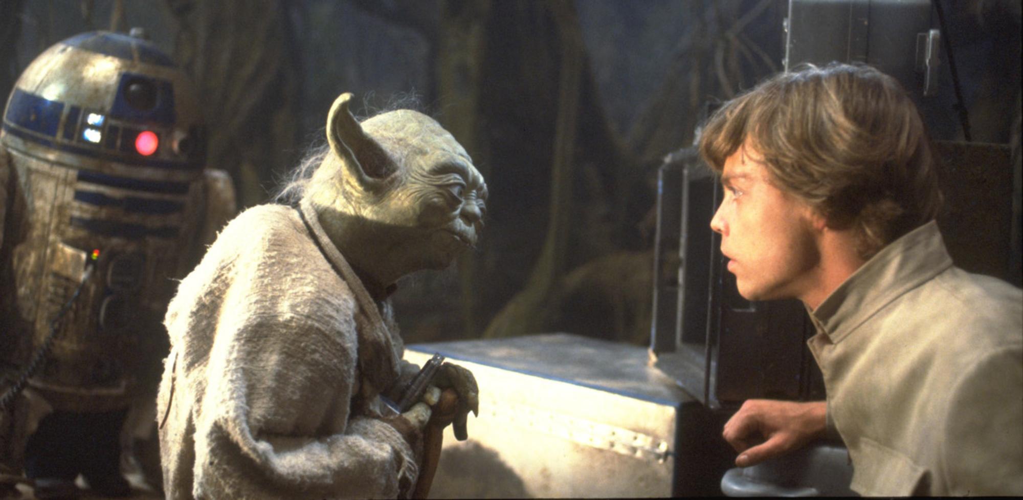 Luke Skywalker y Yoda