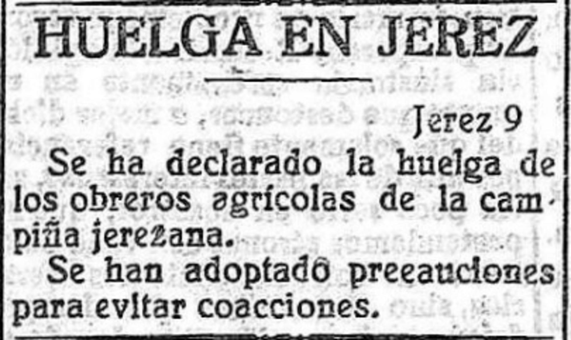 Huelga Jerez 1923