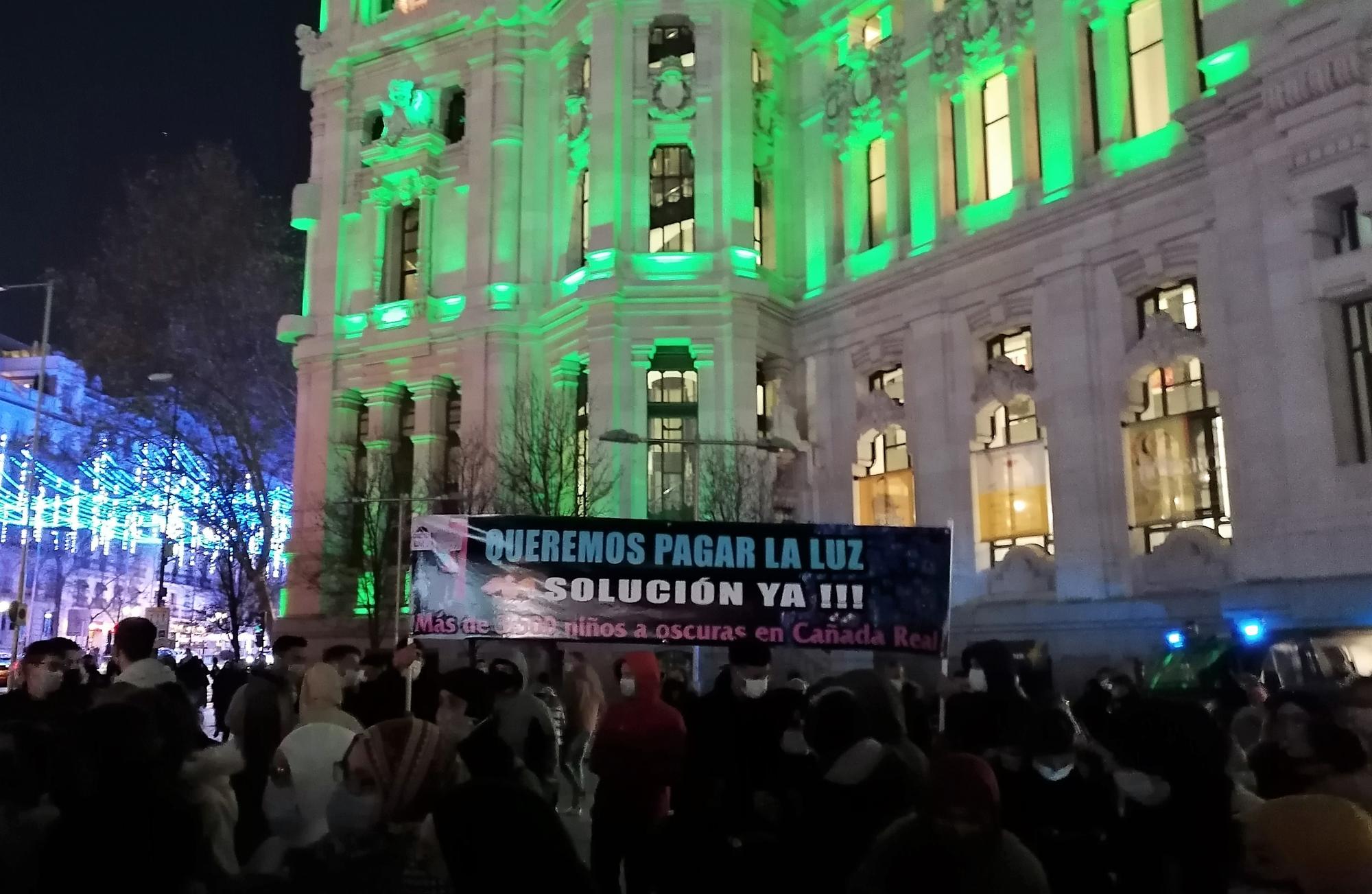 Protesta niños Cañada Real 3