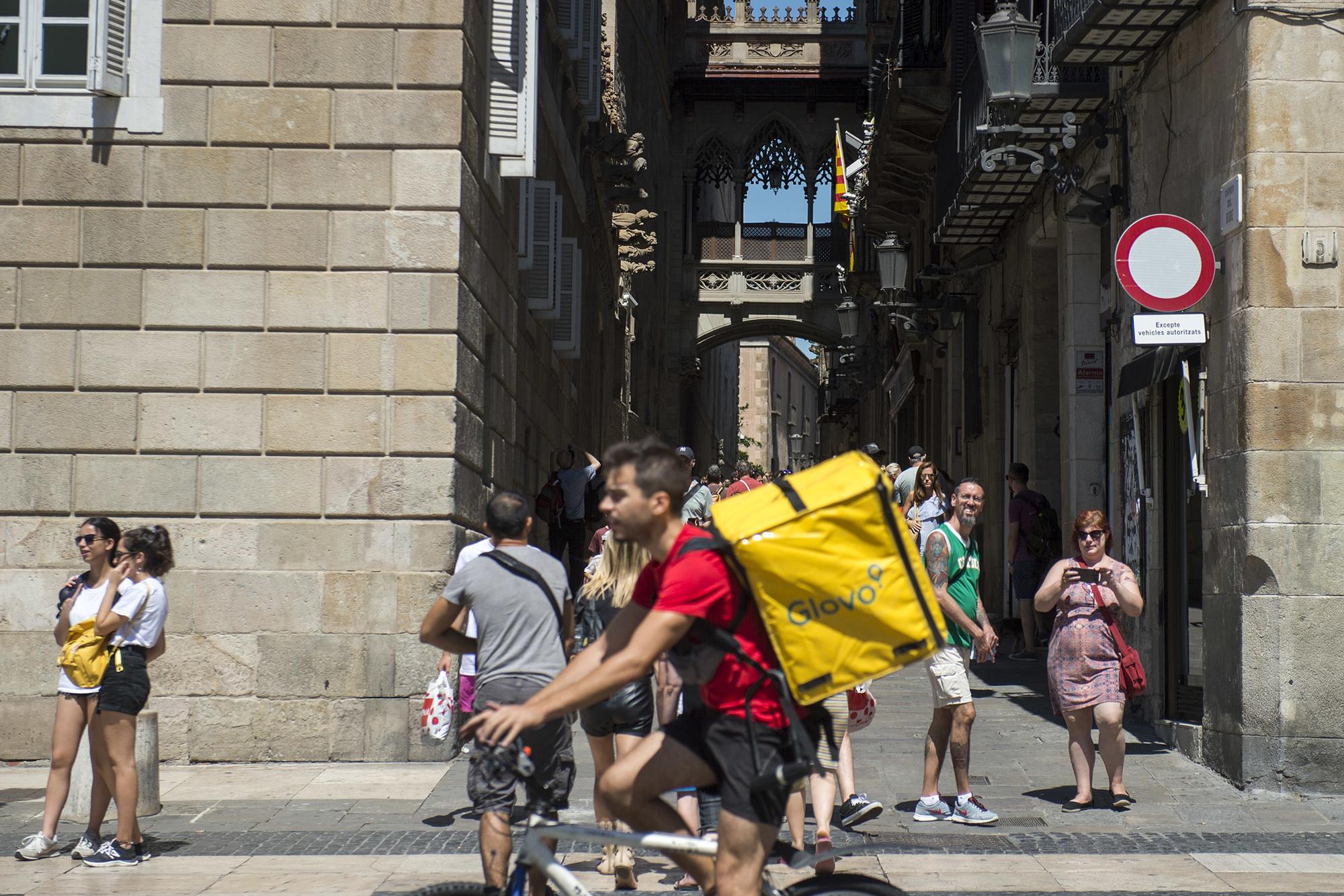 Rider de Glovo en Barcelona