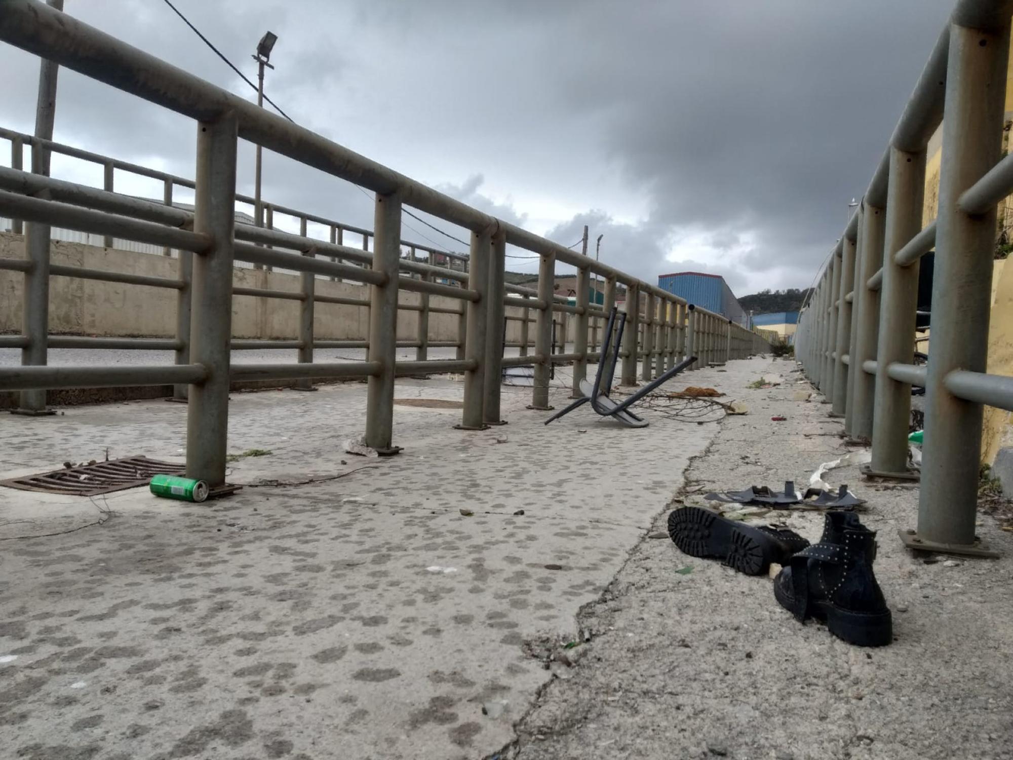 Frontera Ceuta Marruecos vacía