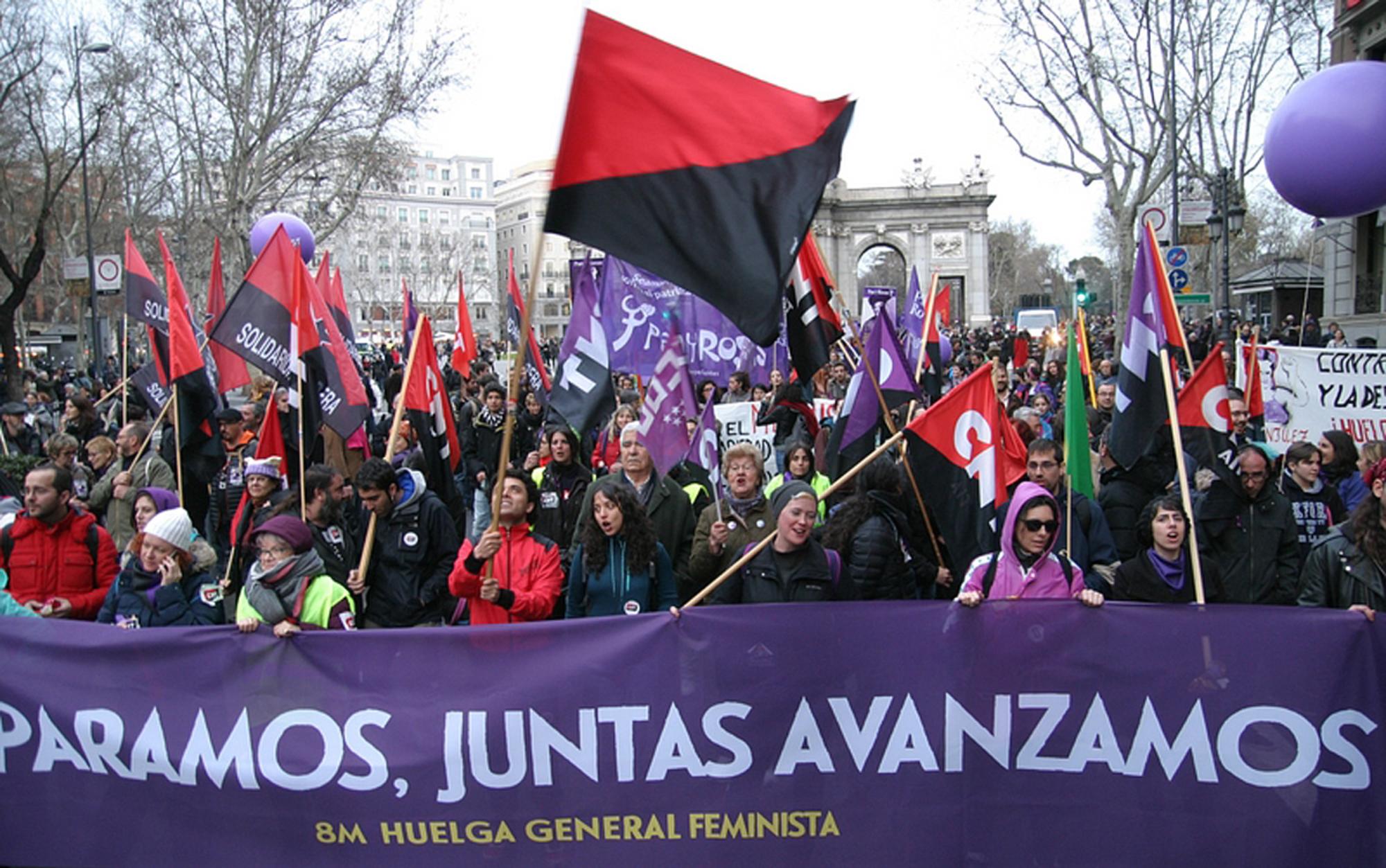 Manifestación Madrid 8M 2018 CNT