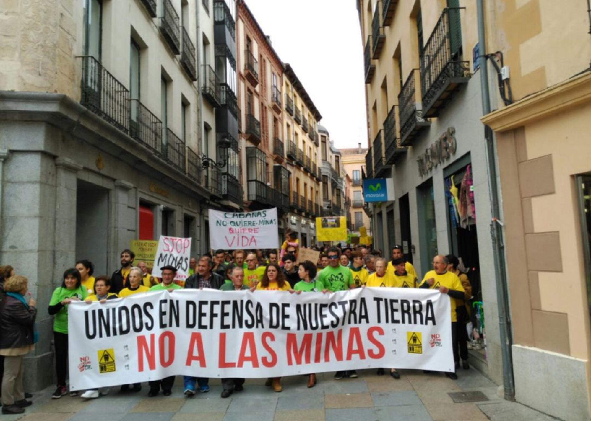 Protesta mina Cáceres