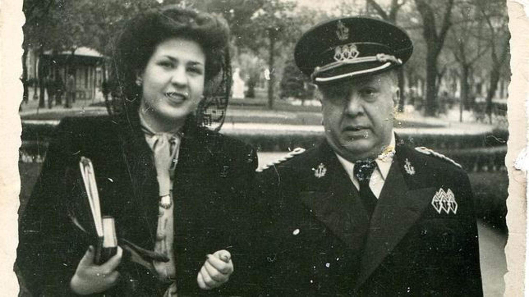 Francisco Machado y su sobrina Leonor