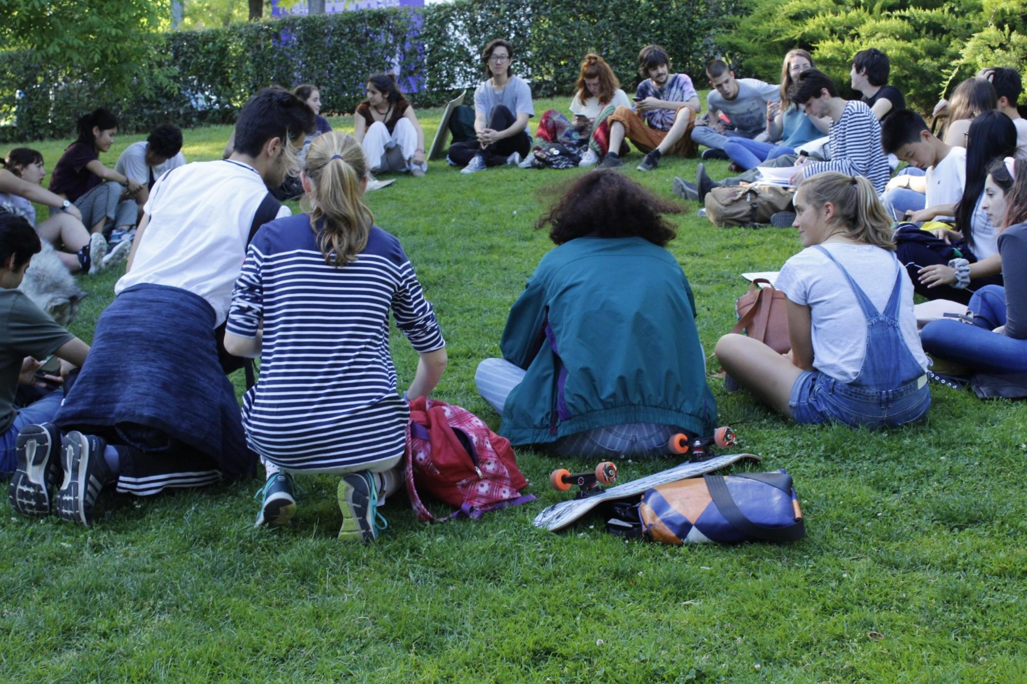 Asamblea de Fridays For Future. Madrid, 2019.