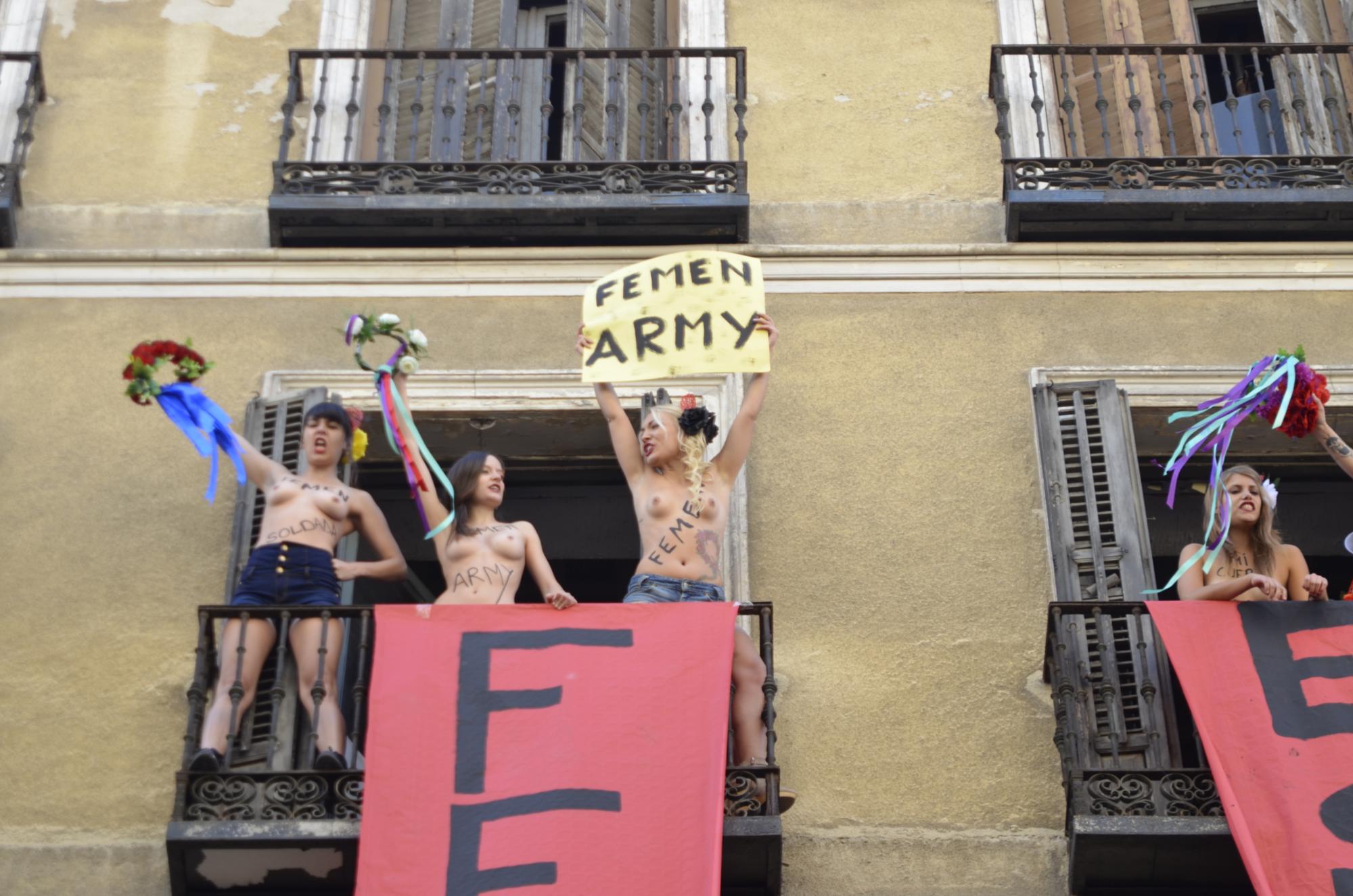 Femen en el Patio Maravillas
