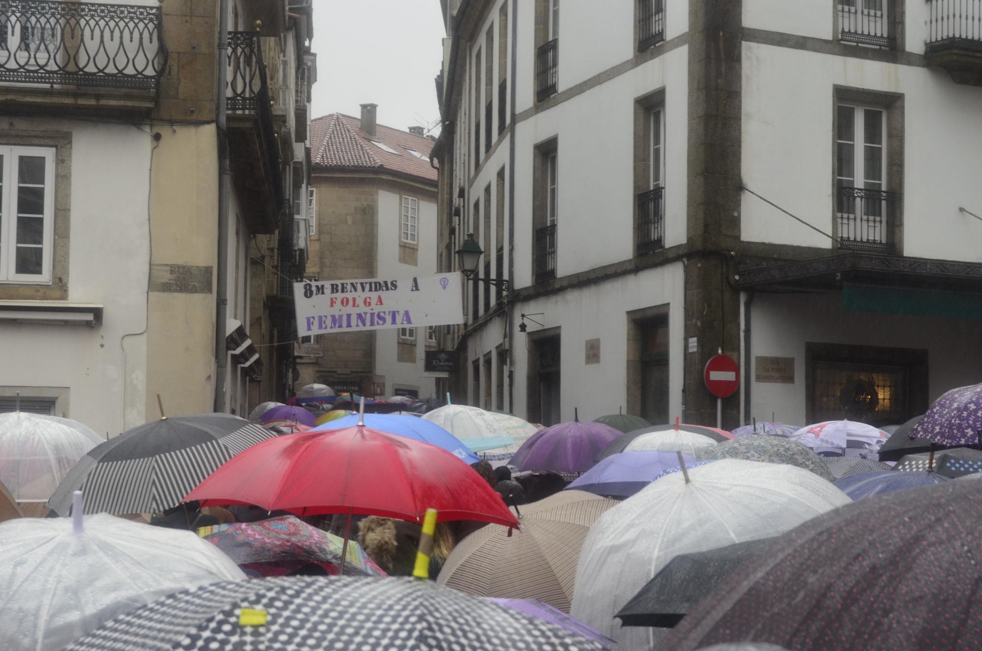 Manifestación feminista 8M Compostela