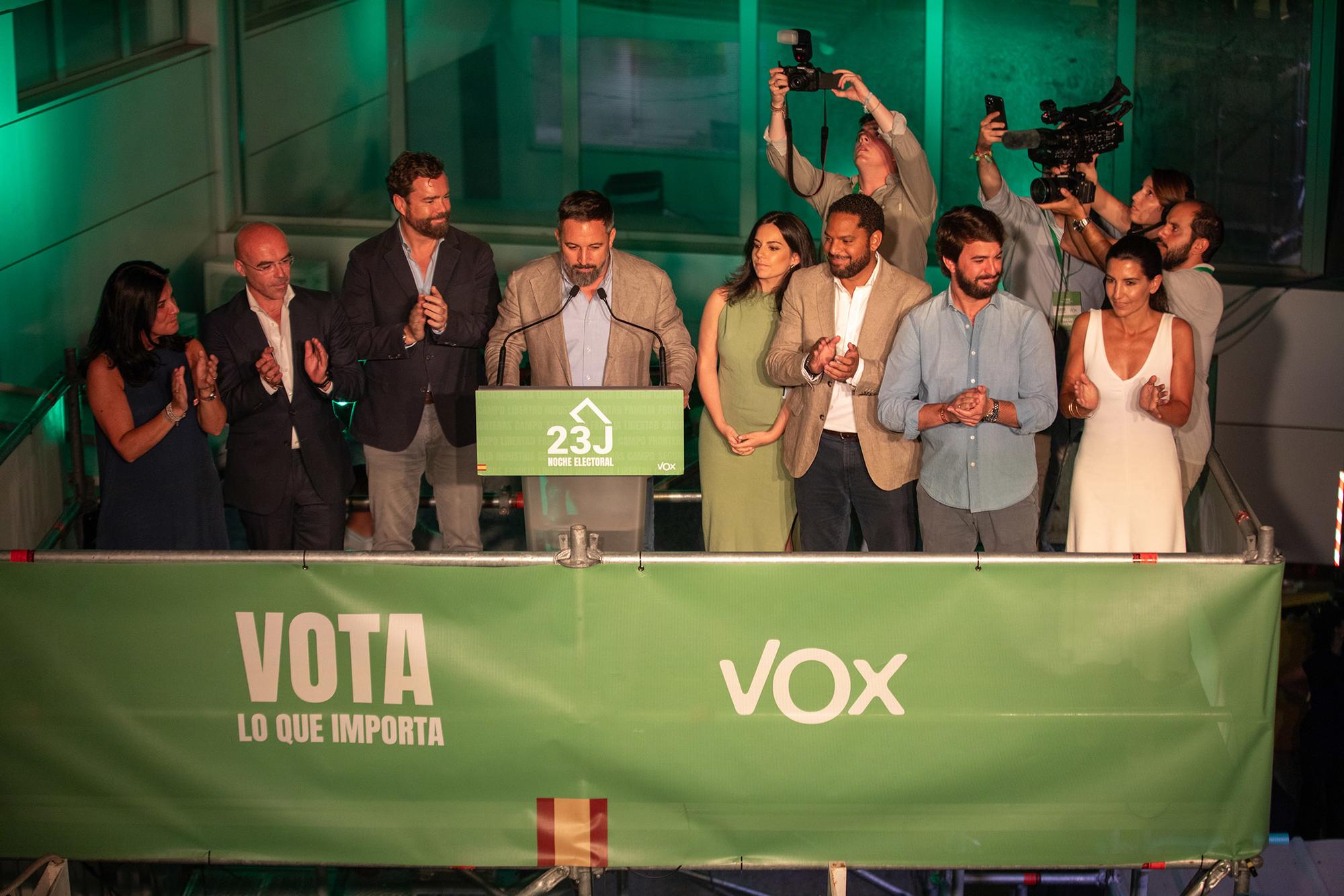 Abascal declaración noche electoral 23J