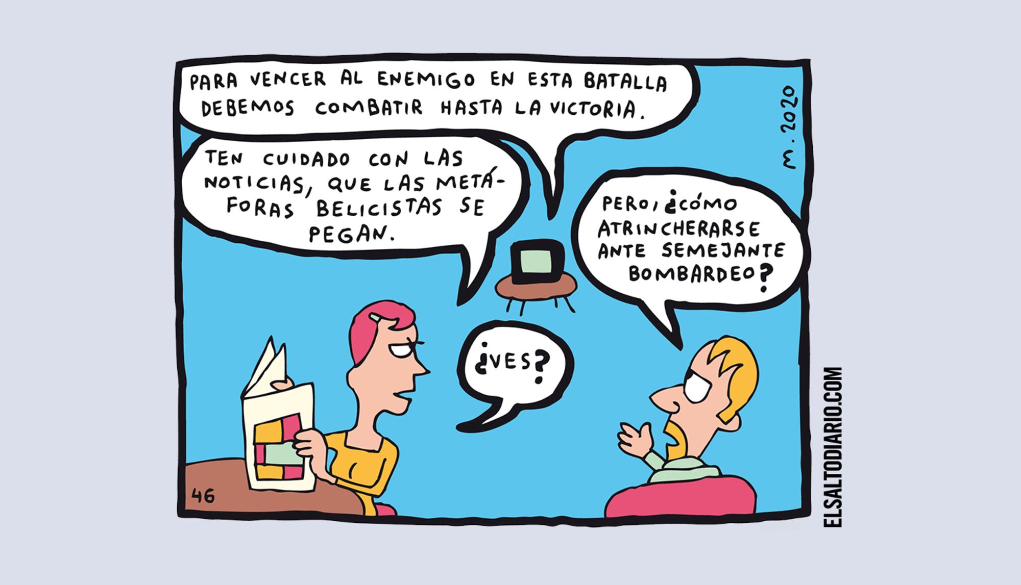 Mauro Entrialgo coronavirus belicista