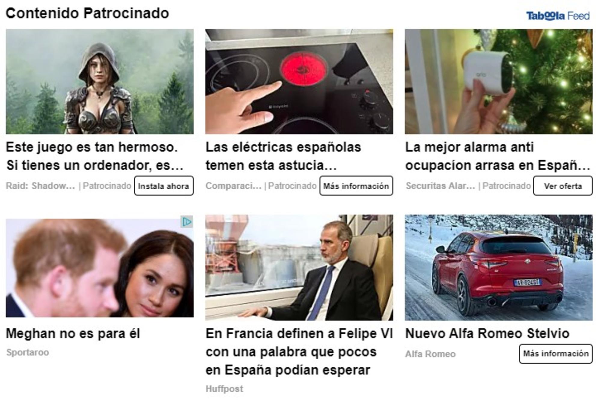 La empresa israelí Taboola combina contenido del propio medio con enlaces externos. En la imagen, un widget en el Huffingtonpost.