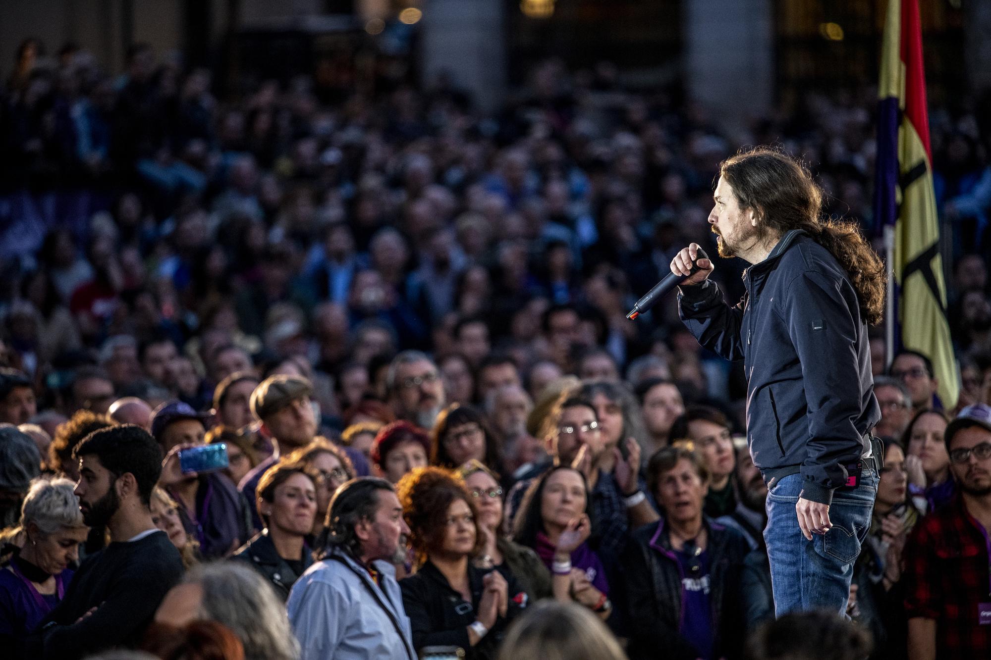 Pablo Iglesias mitin precampaña 28A 2019