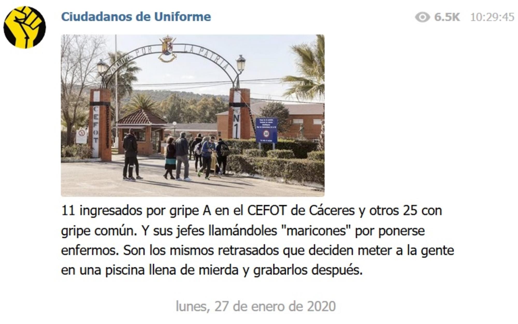 Ciudadanos de Uniforme, Cáceres