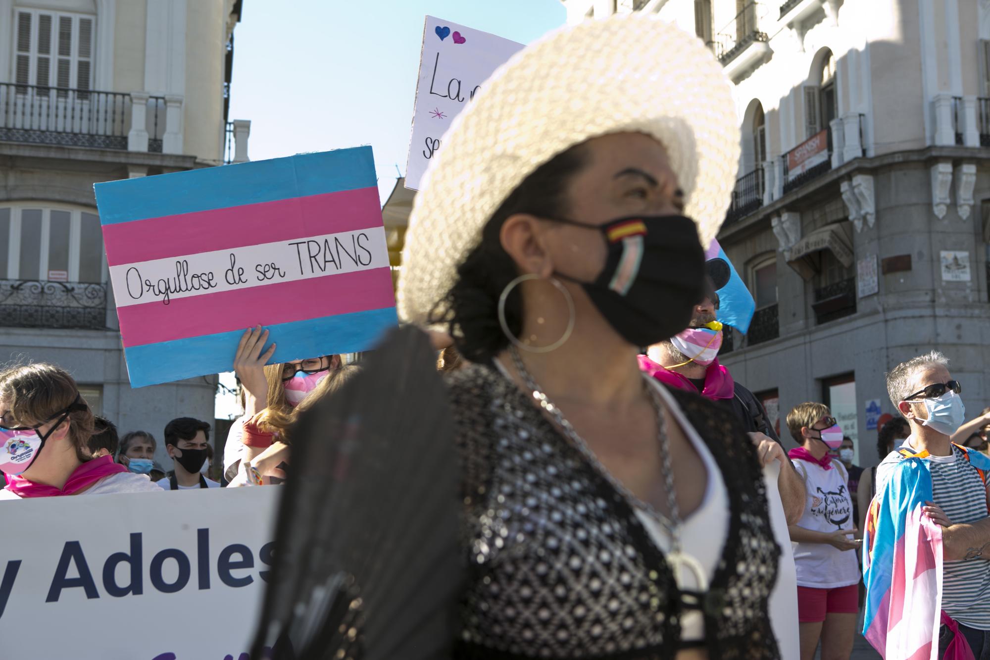 Familias Trans Aliadas se concentran en Sol para pedir una Ley Estatal