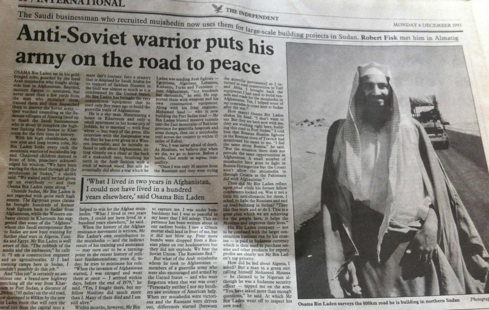 Bin Laden, amigo