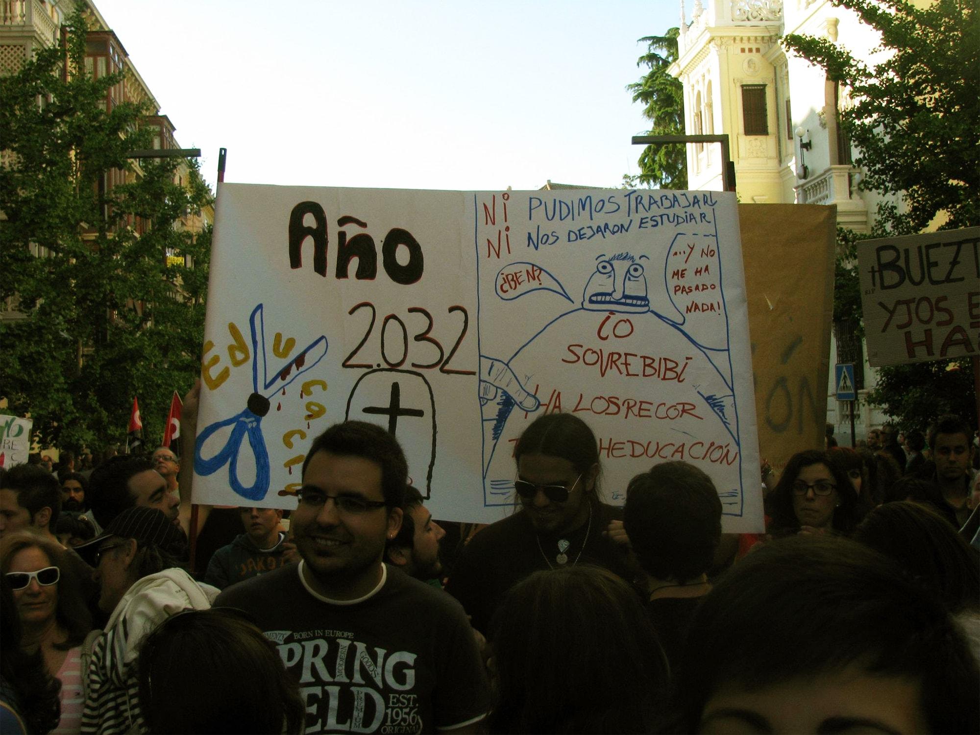 Titulitis - huelga educación Granada 2012
