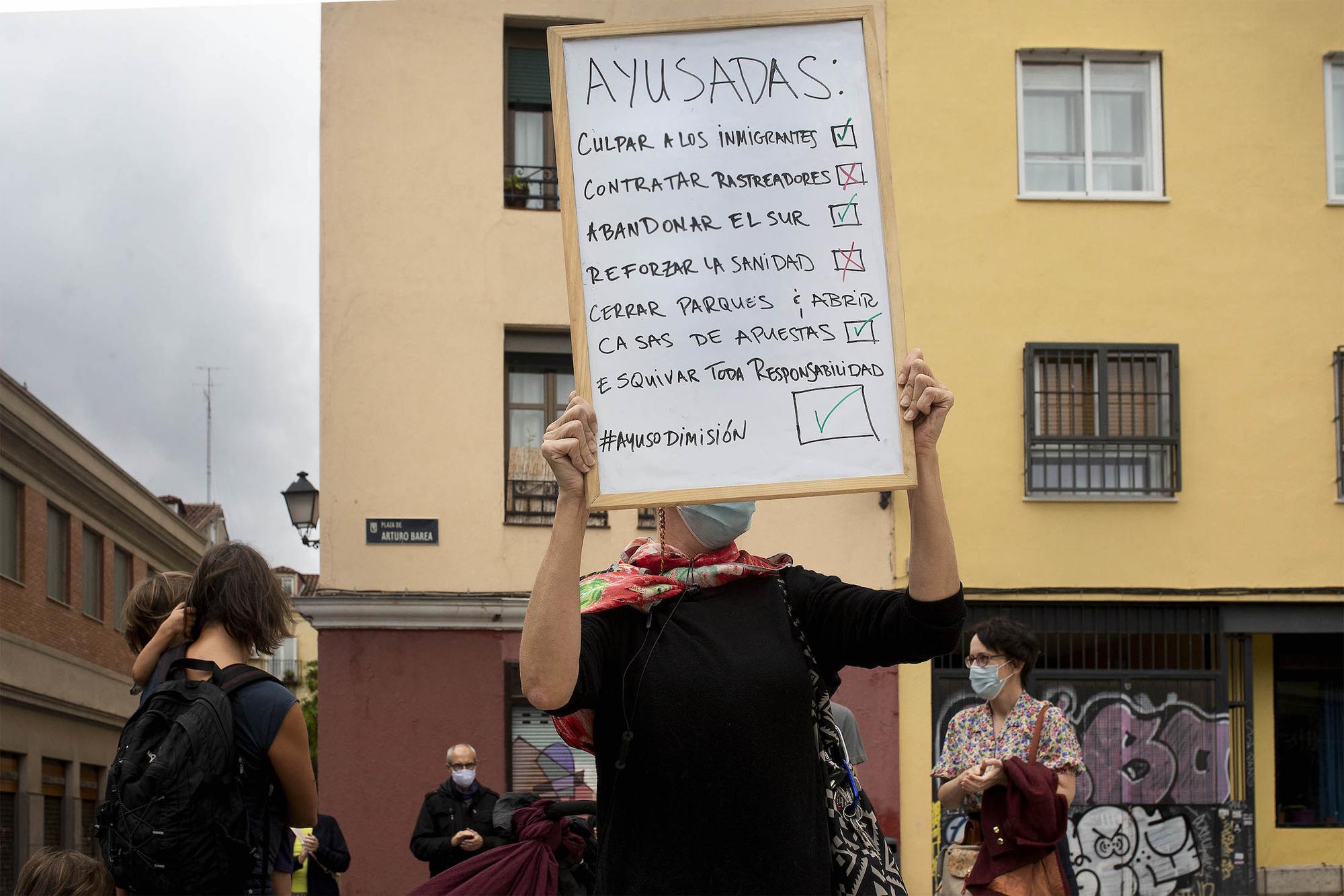 Concentraciones contra las políricas de la Comunidad de Madrid durante el covid - 6