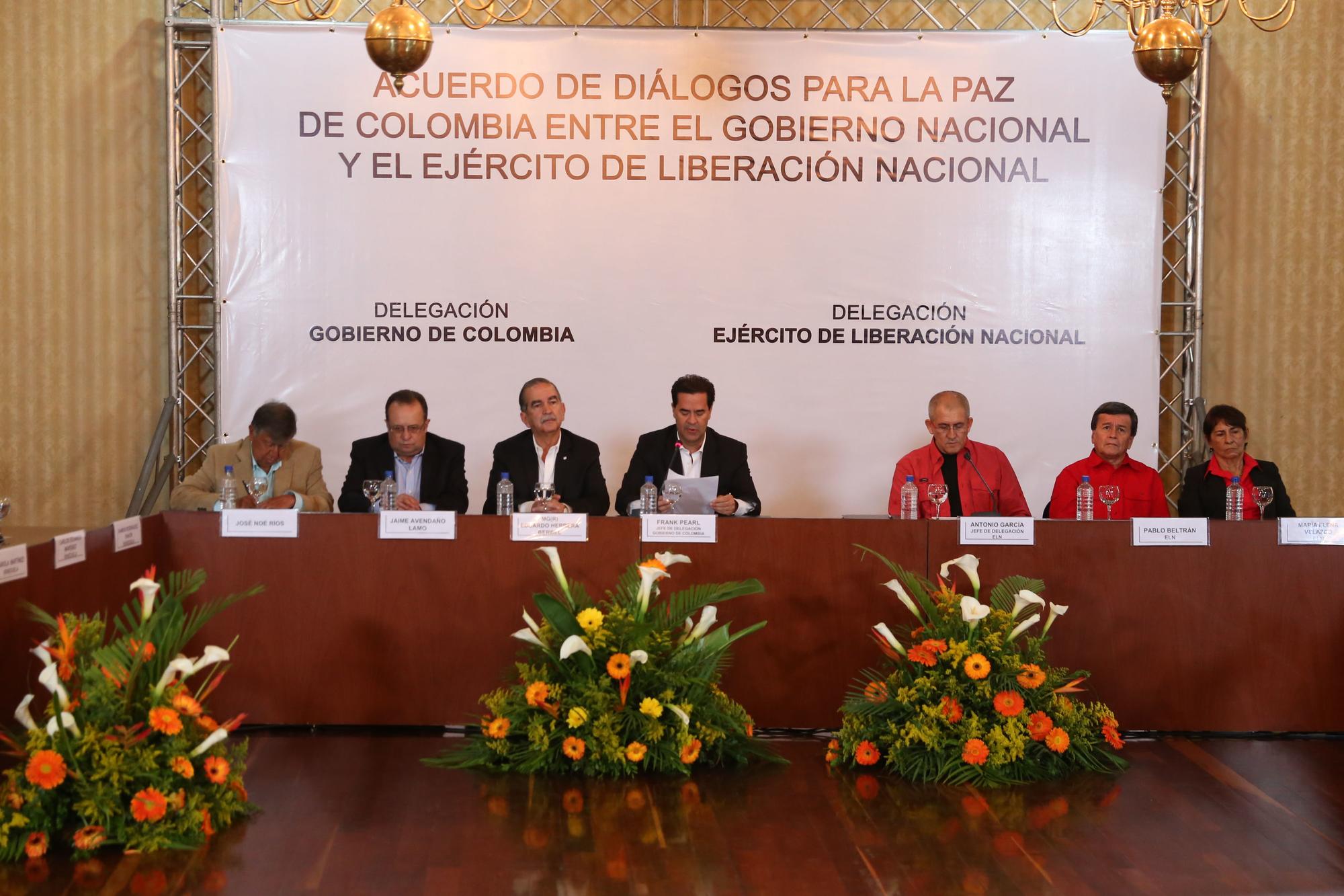 Conversaciones de paz en Colombia ELN