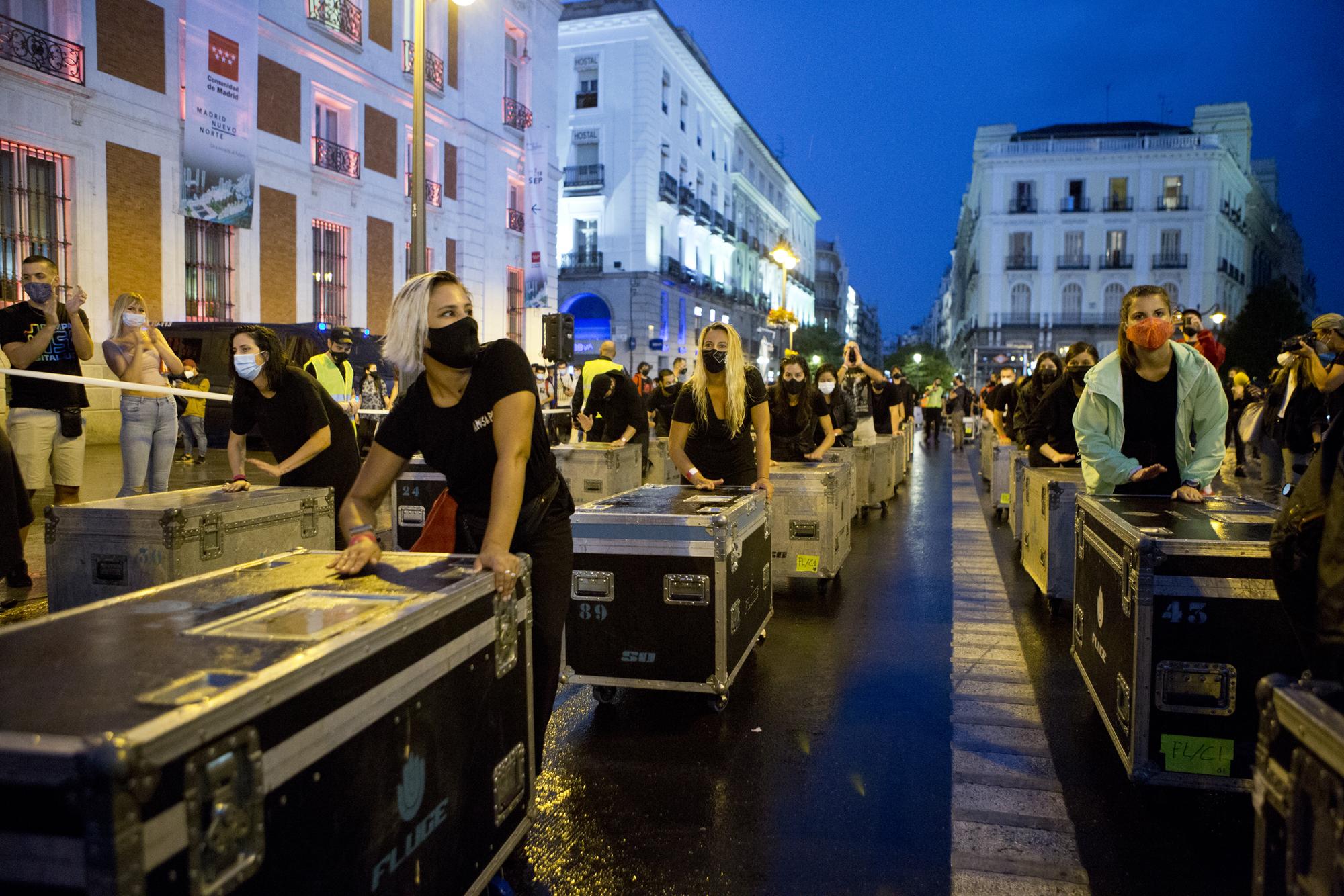 El movimiento Alerta Roja se concentra en Madrid por el rescate a la Cultura. - 6