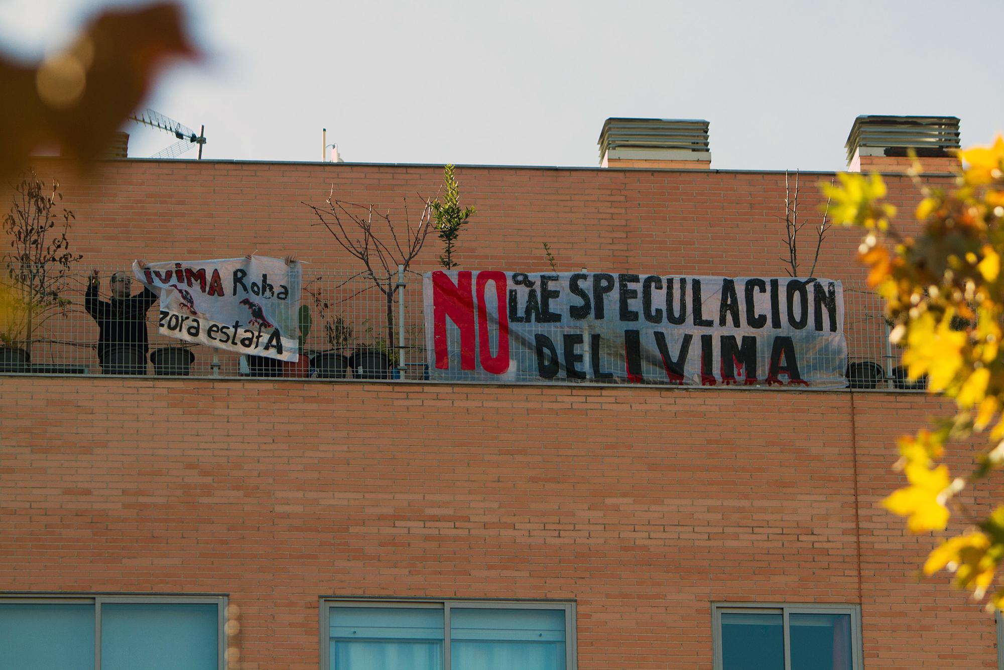 Protesta contra el IVIMA en el barrio de La Ventilla