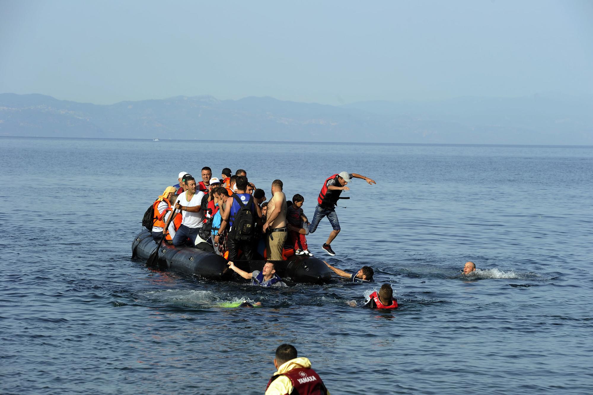 Refugiados Lesbos 2015