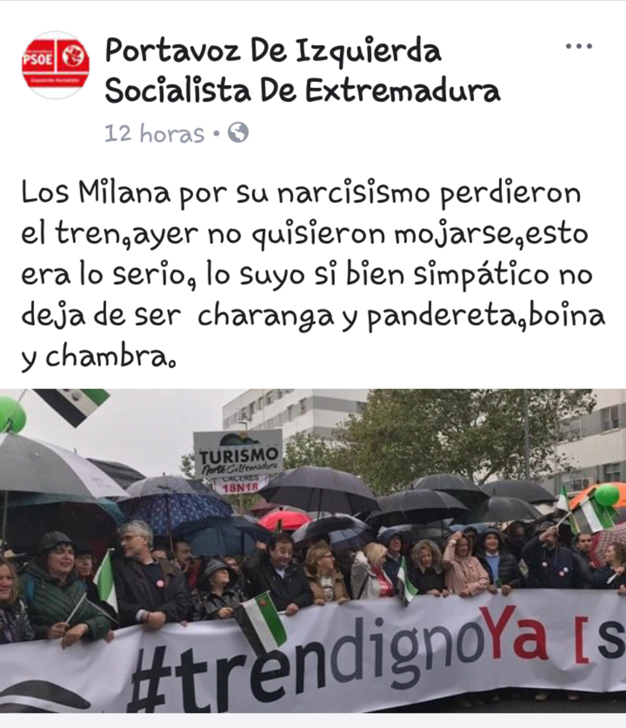 Post portavoz izquierda socialista