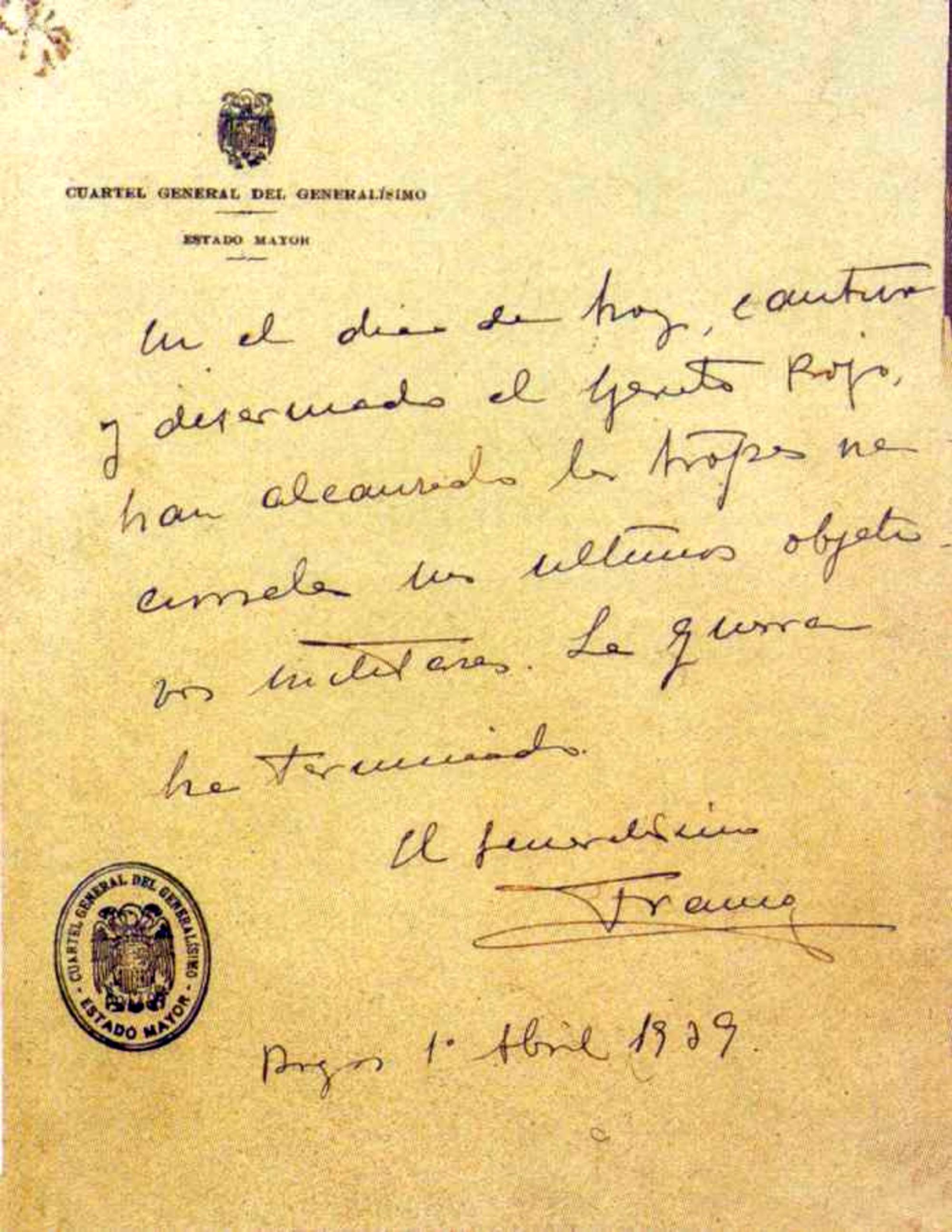 Final de la guerra