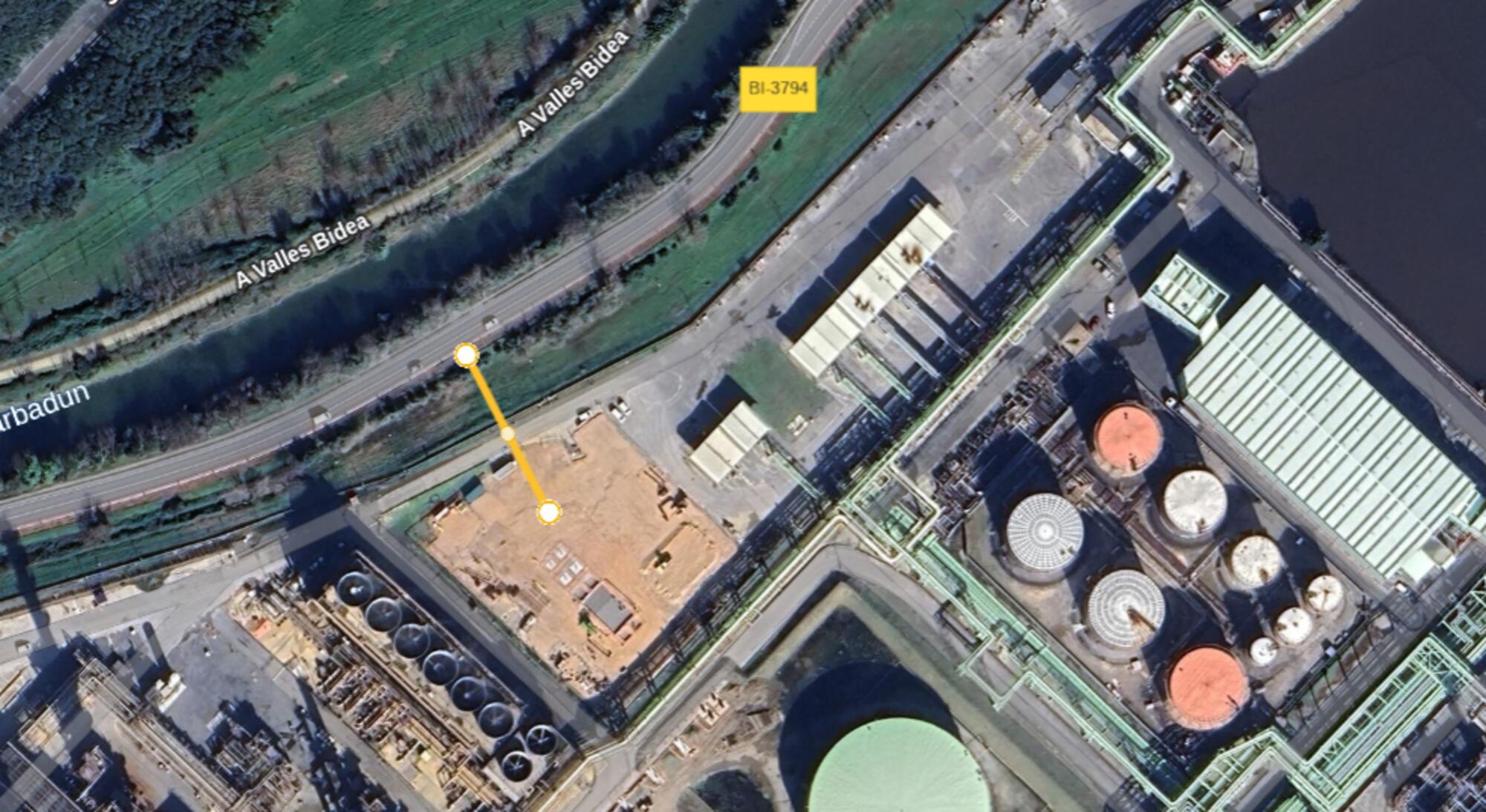 Petronor distancia torre propileno 