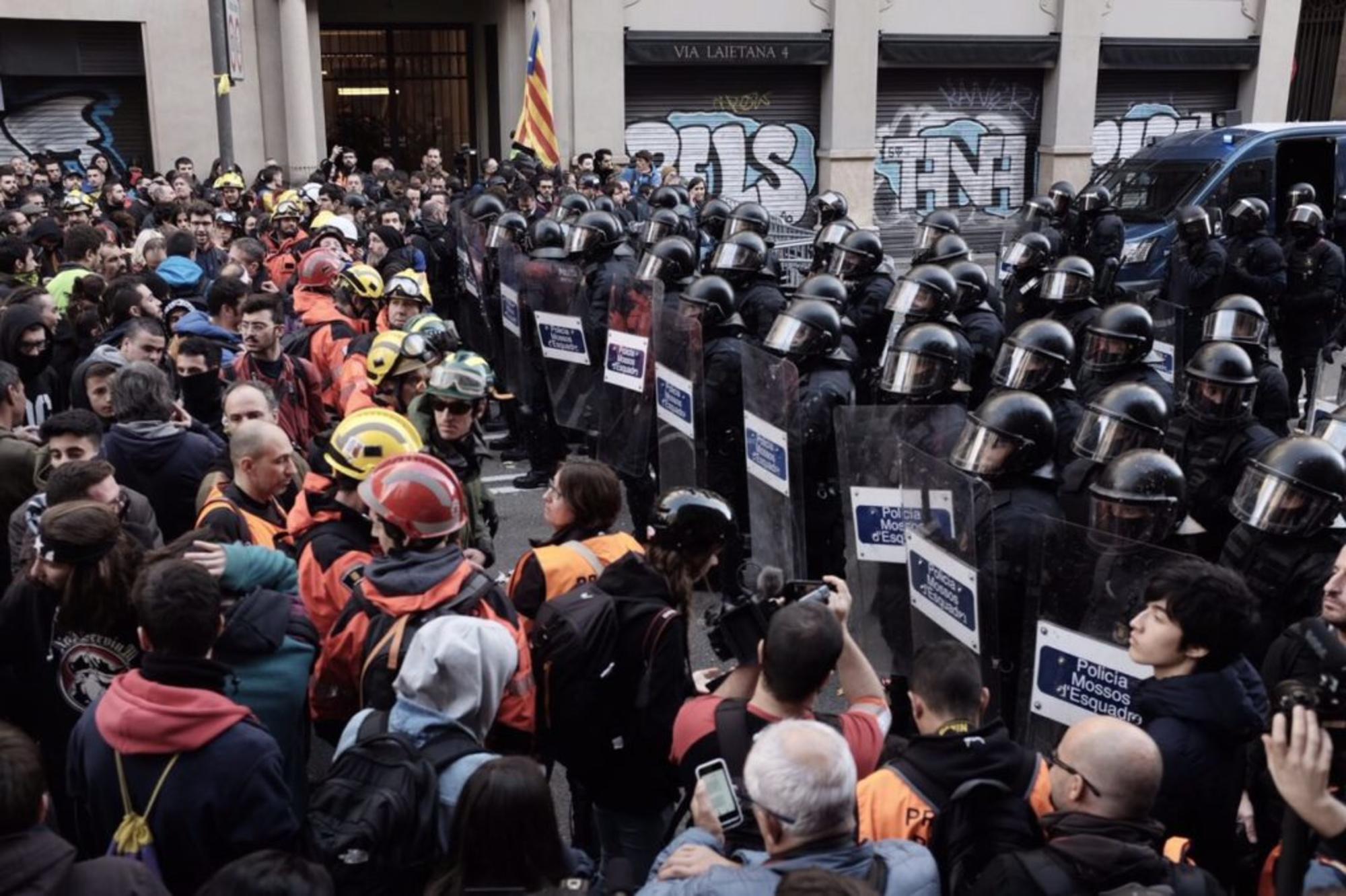 Protestas Consejo de Ministros Barcelona