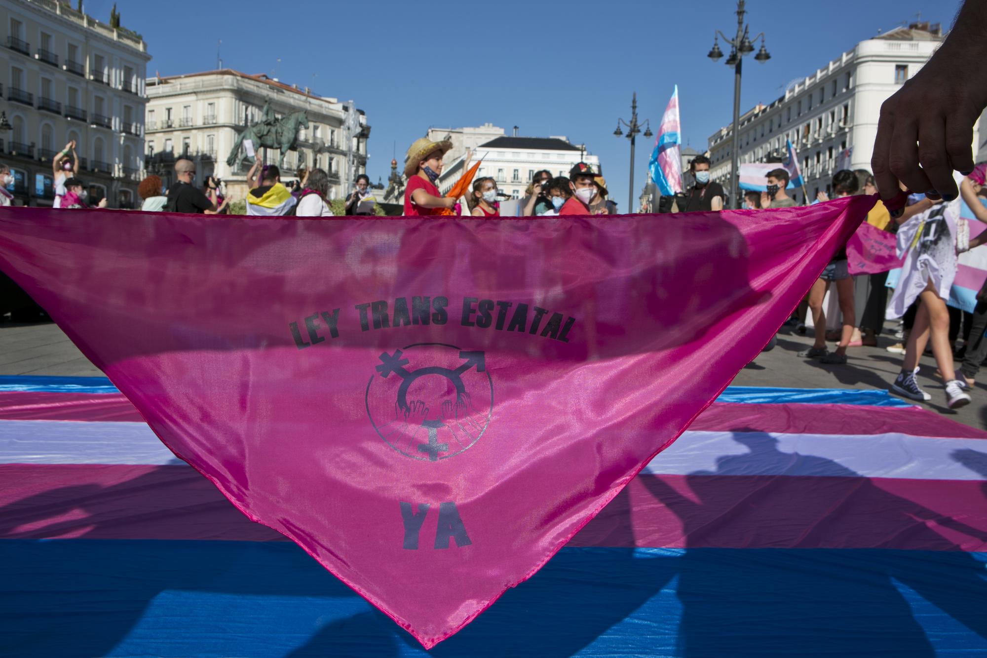 Familias Trans Aliadas se concentran en Sol para pedir una Ley Estatal