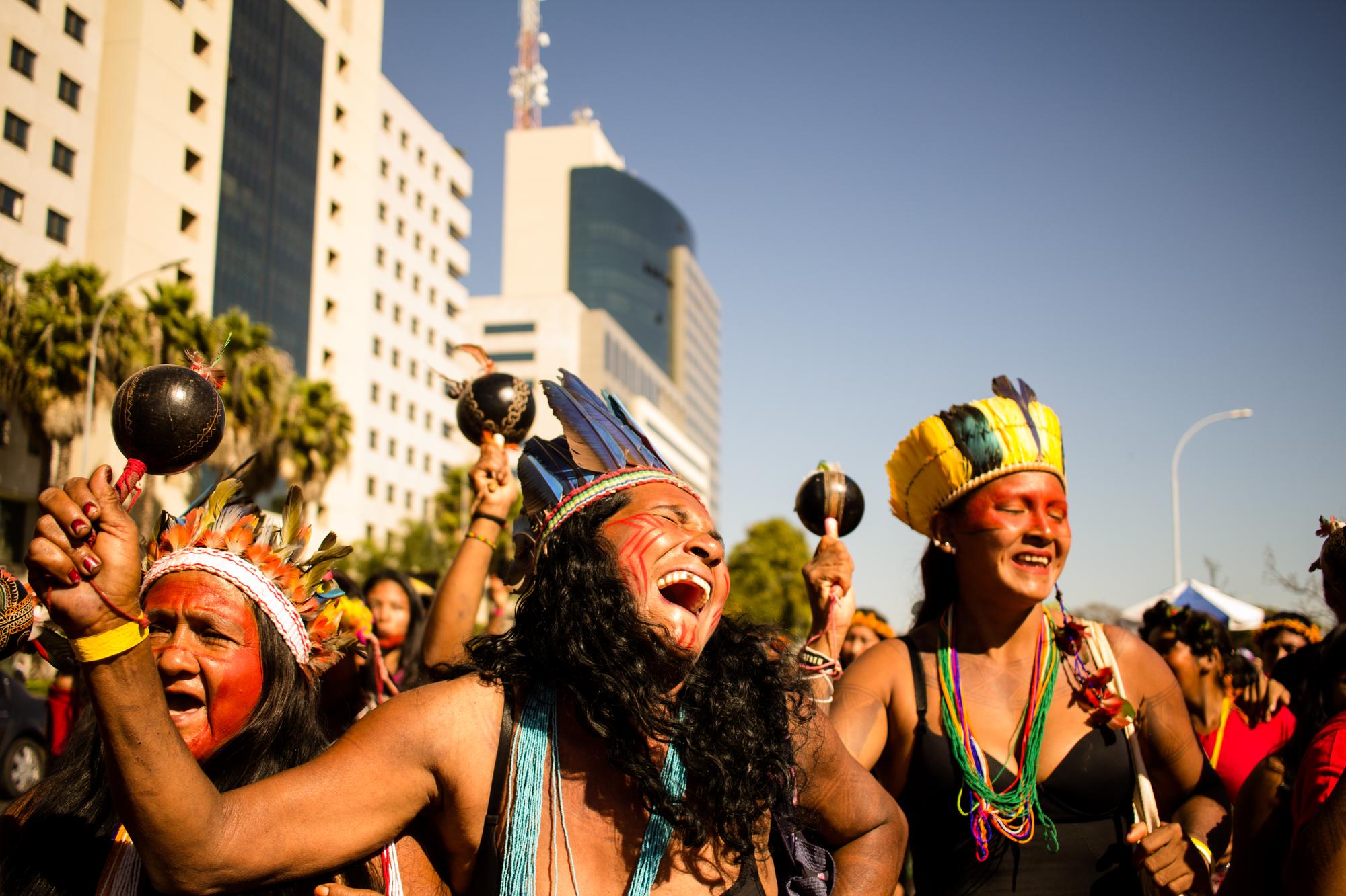 Marcha indígena en Brasil 2019