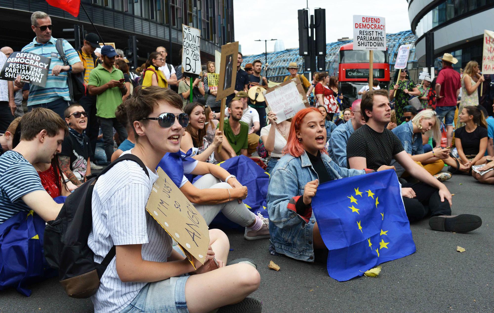 Protestas en Londres Brexit