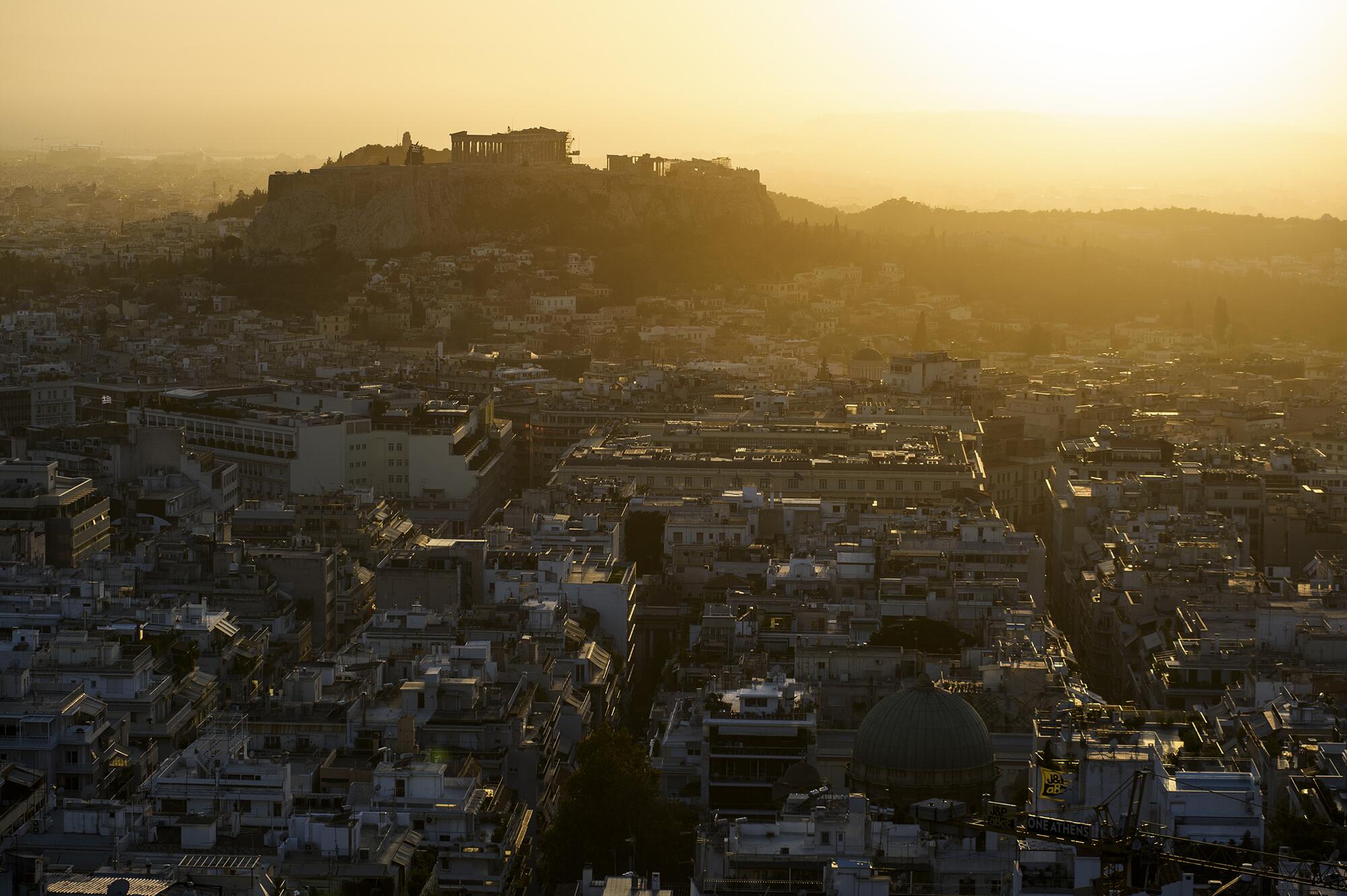 Atenas atardecer