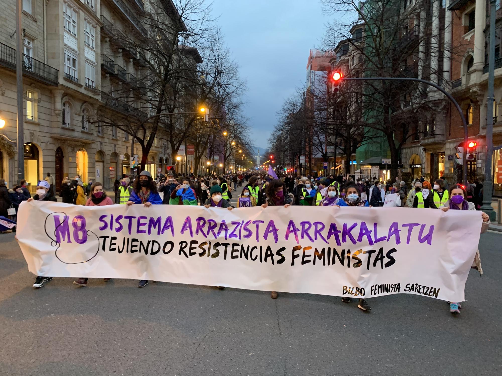 Manifestación 8M2021 Bilbao 