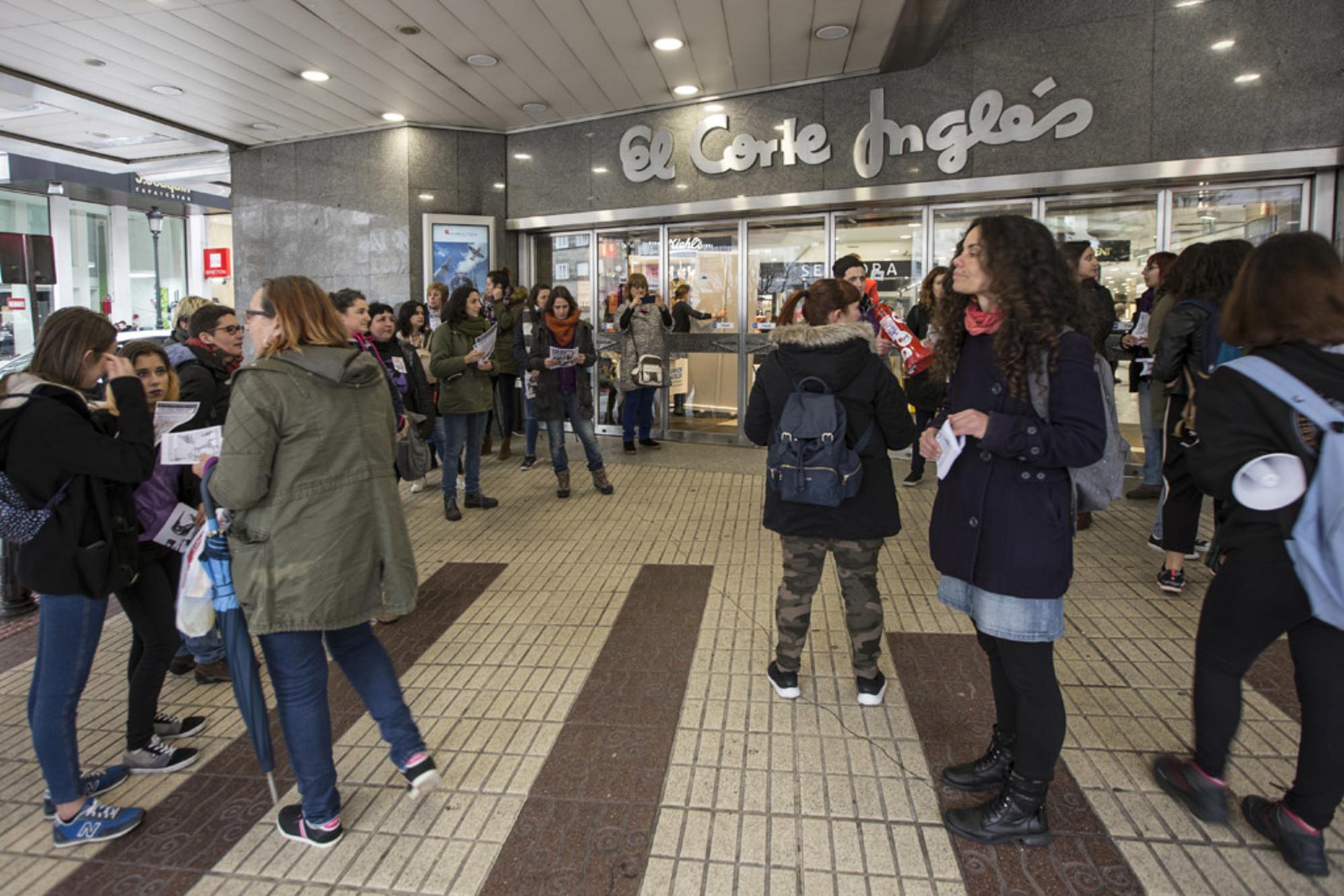 Piquete Corte Inglés 8M Vigo