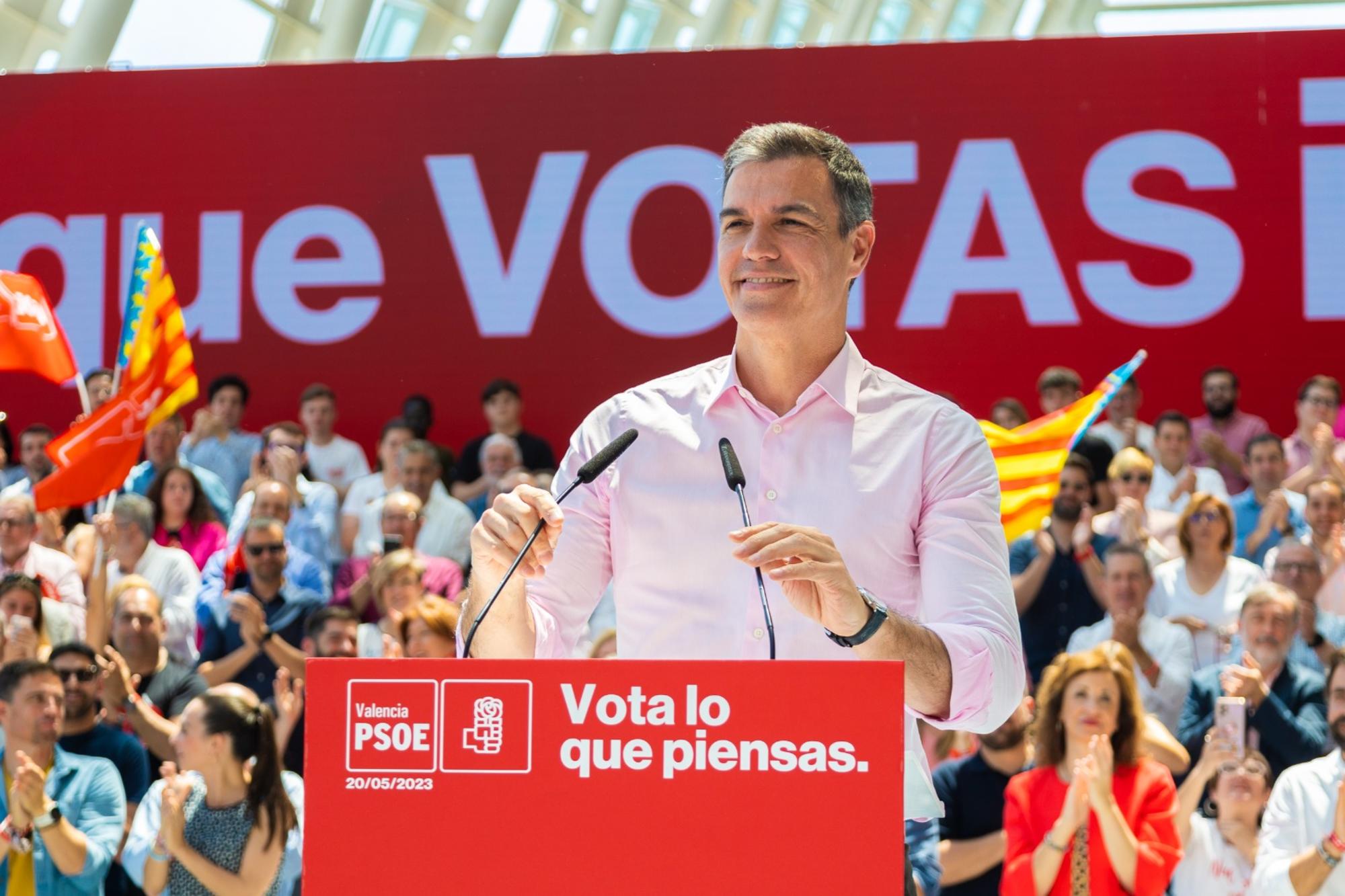 Pedro Sánchez mitin Valencia