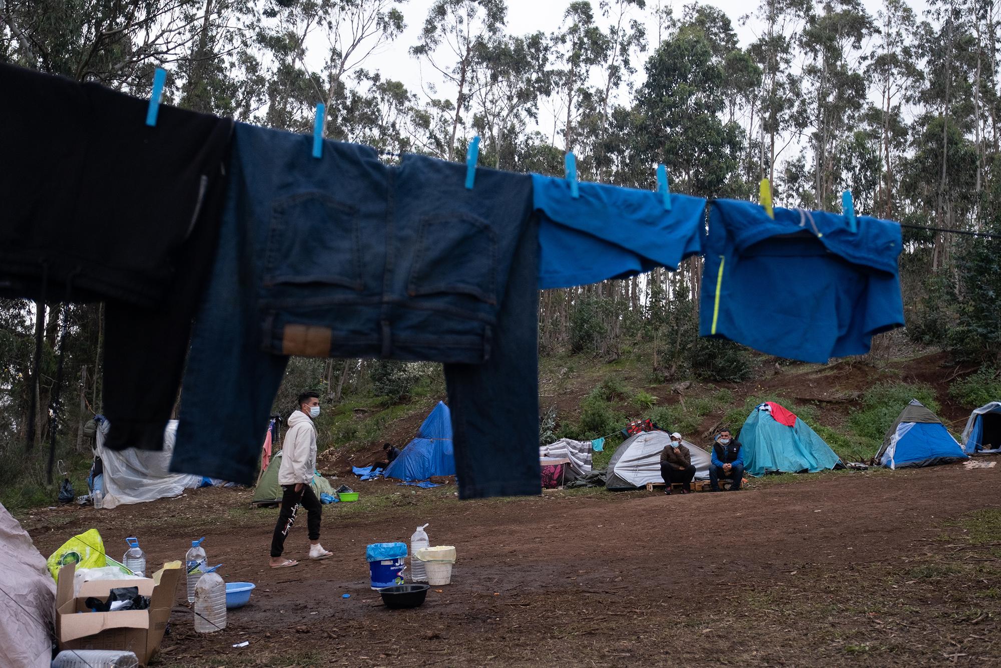 Campamento externo en Las Raices.  - 2