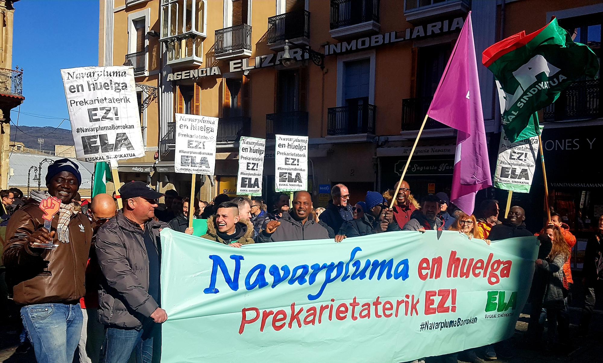 Huelga en Navarpluma