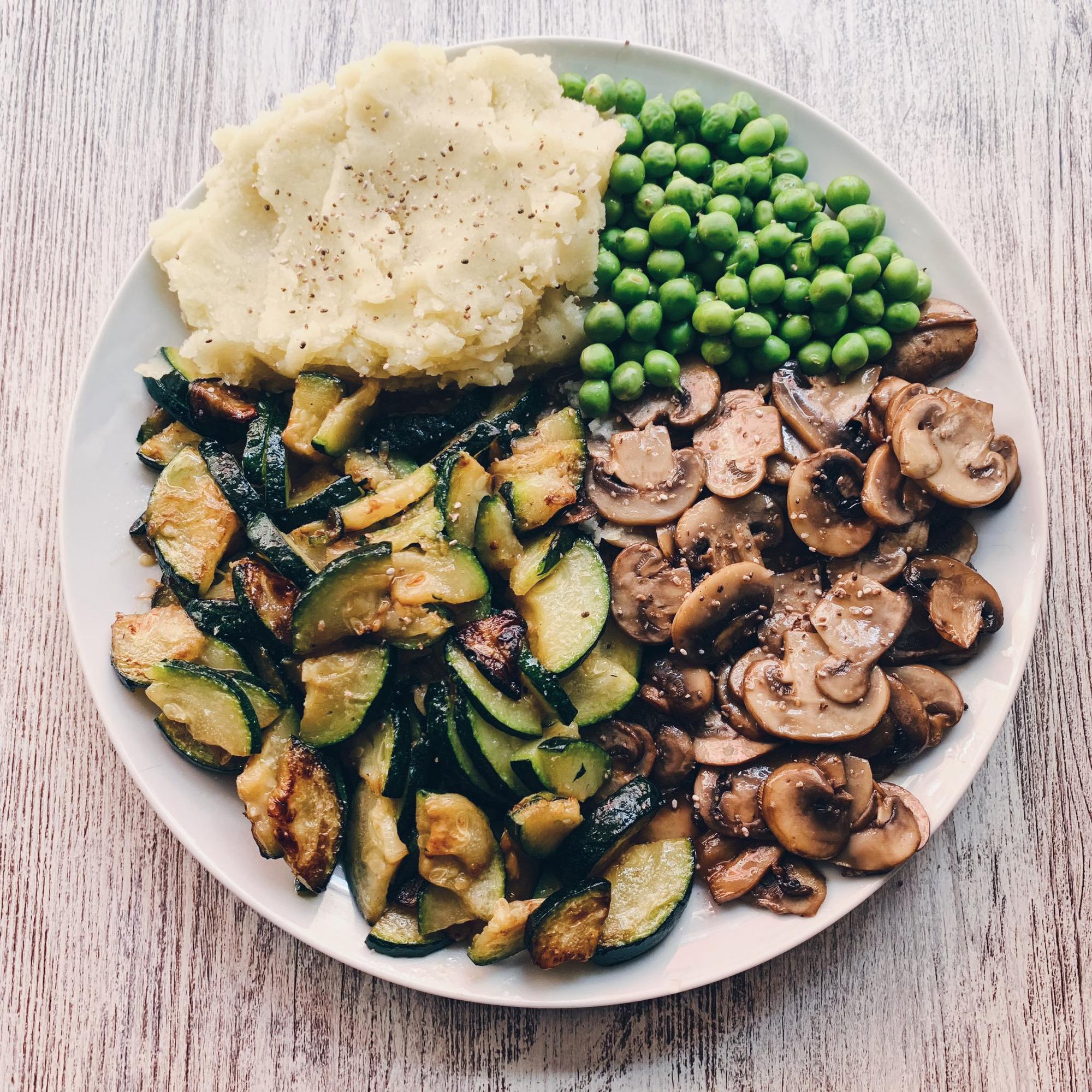 Plato combinado vegano