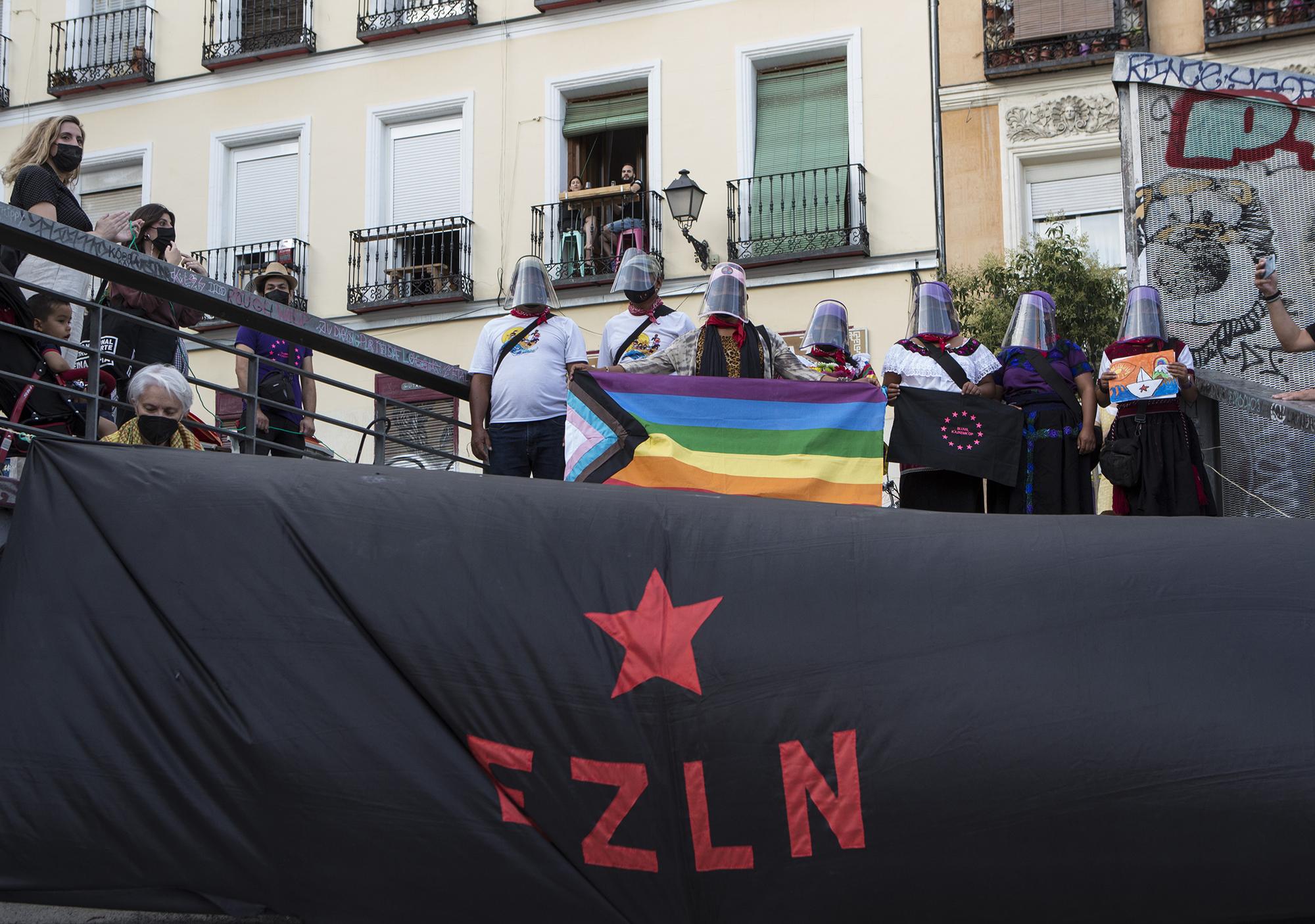 Bienvenida en Madrid al escuadrón 421 del EZLN - 14