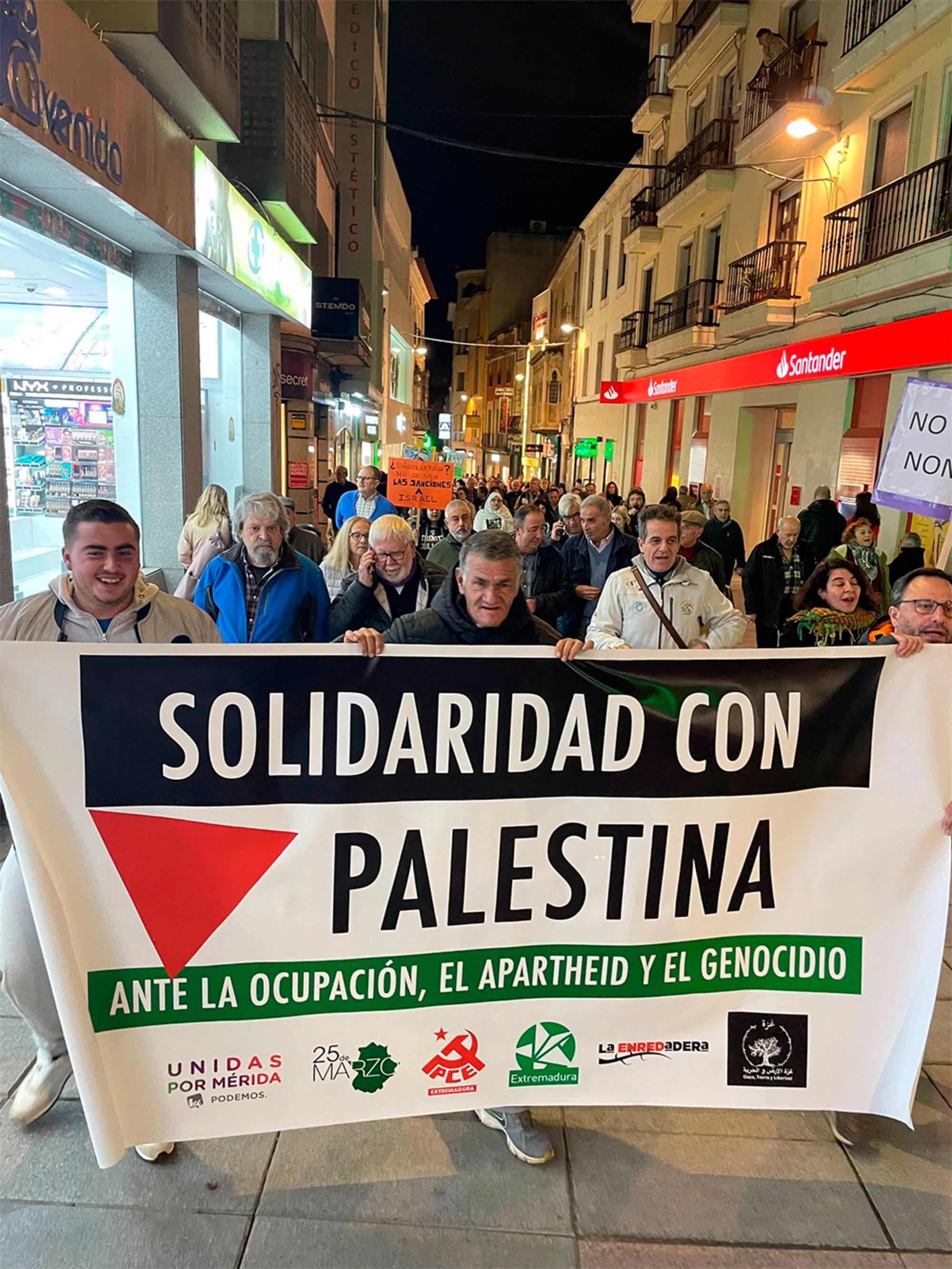 Mérida con Palestina