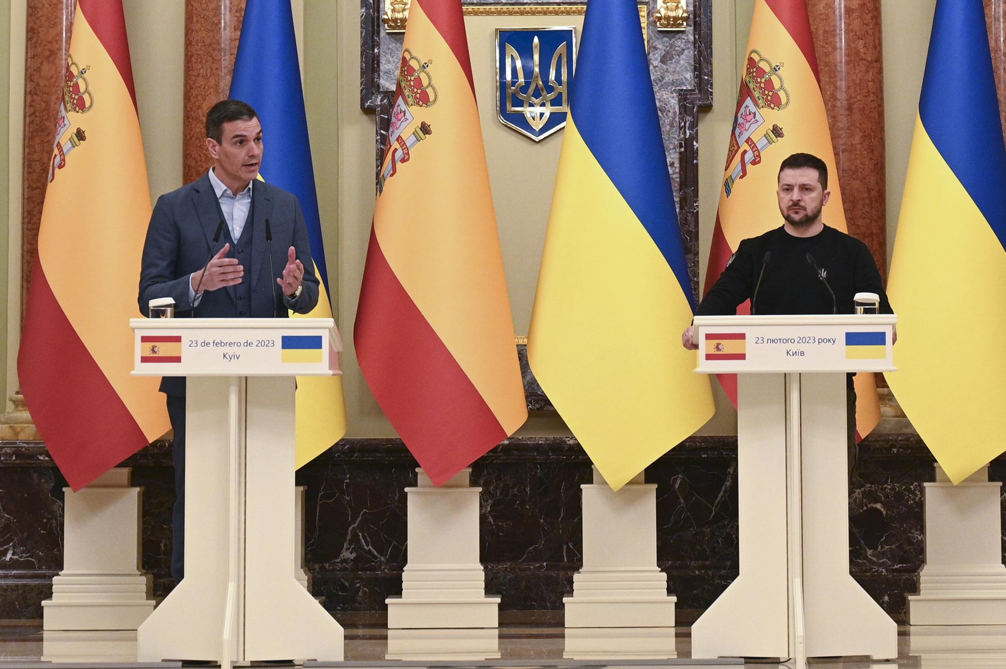 visita de Pedro Sánchez al Parlamento ucraniano. 11