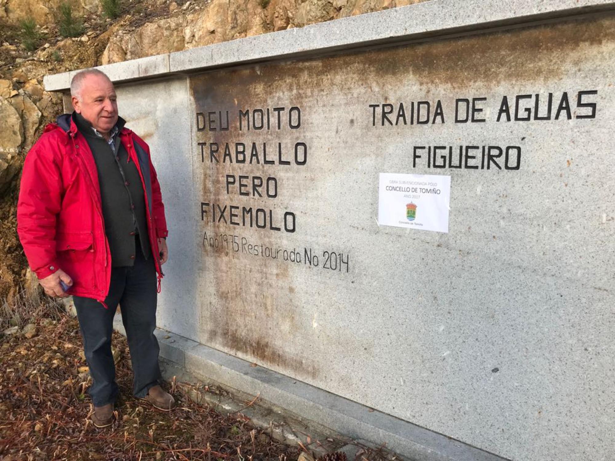 Miguel Rodríguez, presidente da directiva de Figueiró, Tomiño.